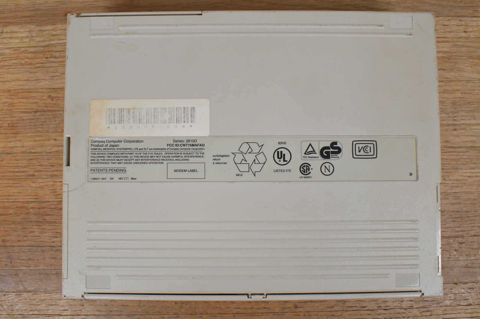 UNTESTED Vtg Compaq LTE LITE 25E Laptop Computer AS IS For Parts or REPAIR