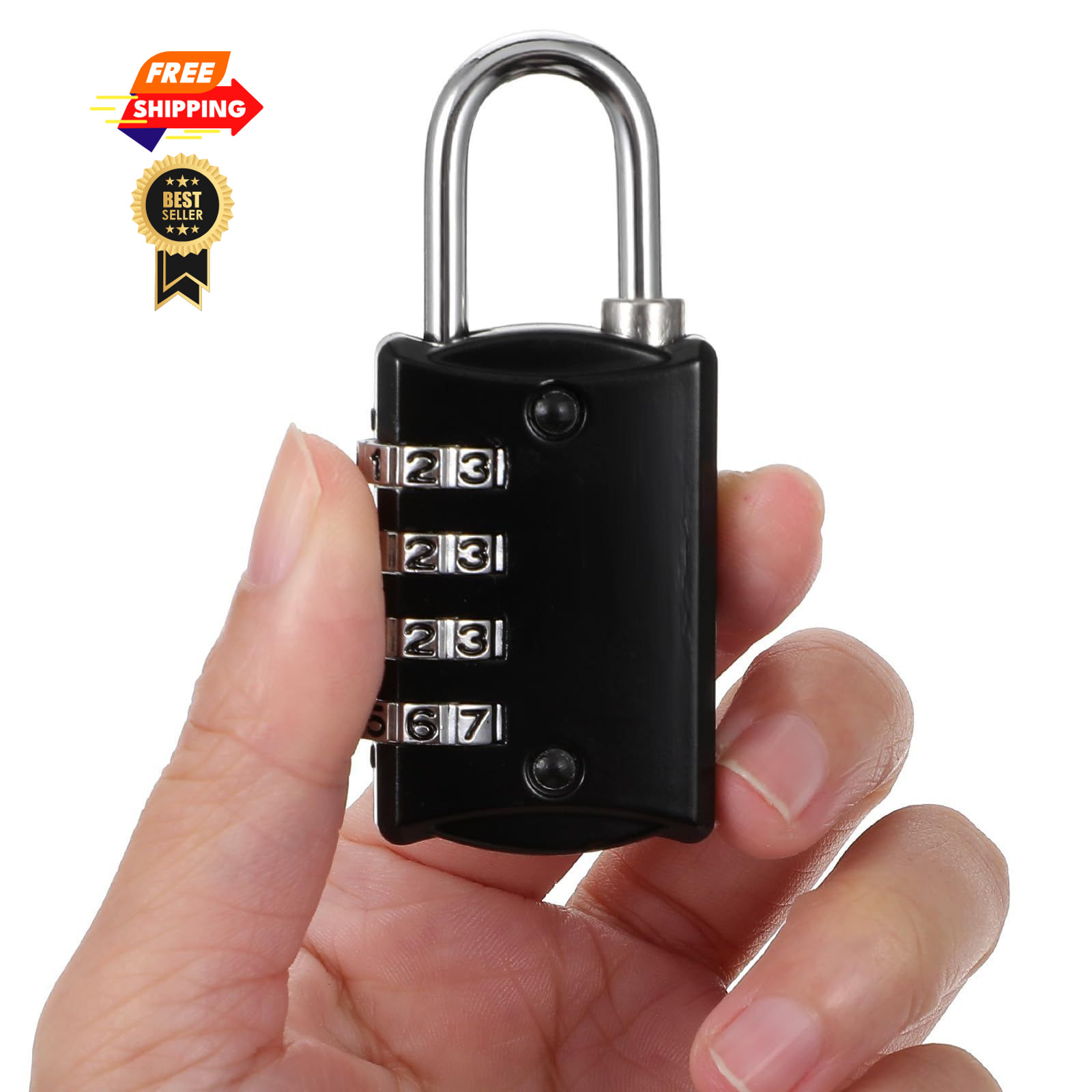 20 Pcs 4 Digit Combination Lock, Small Combo Padlock Black Locker Locks