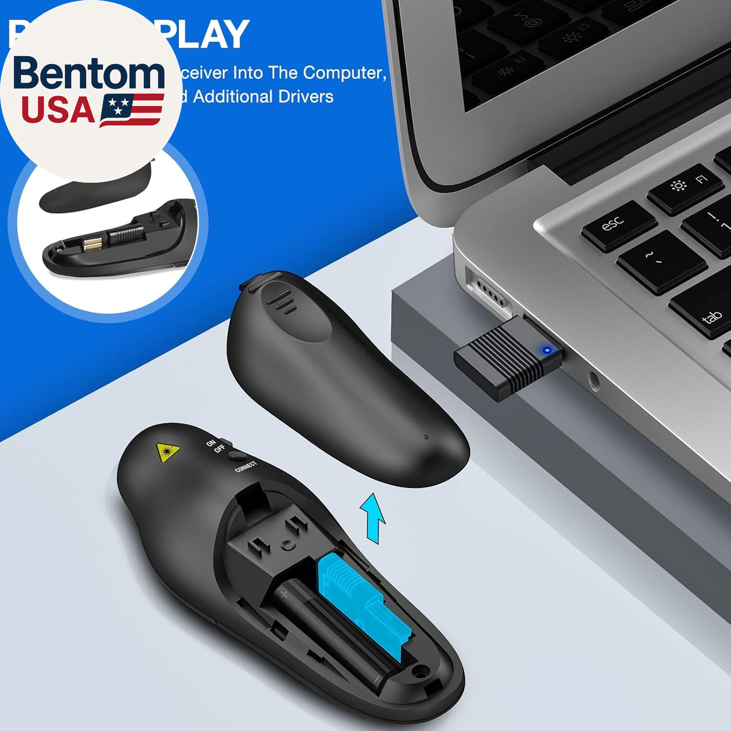 Presentation Clicker Wireless Presenter Remote USB Control Powerpoint PPT Clicke