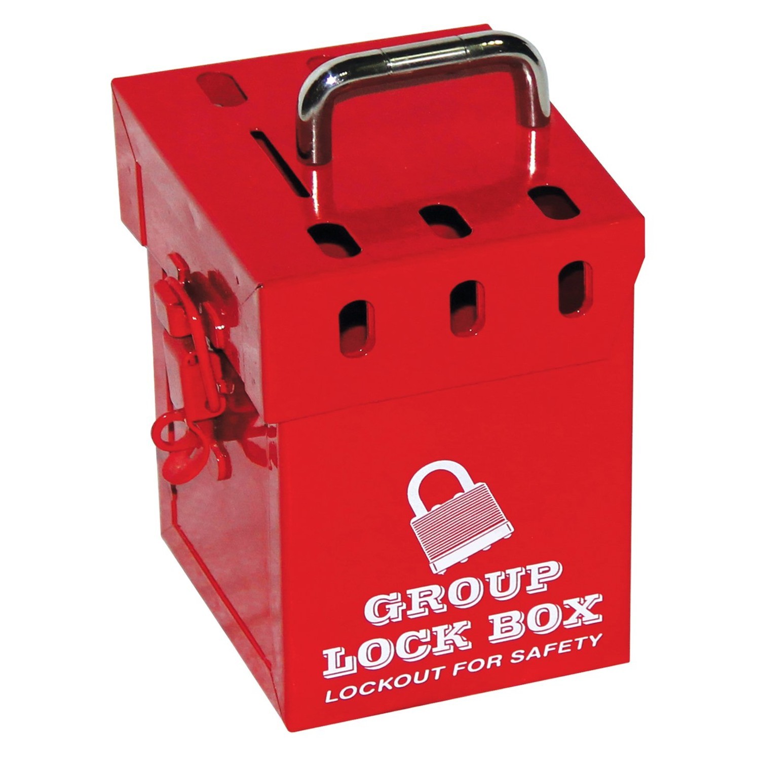 Zing Green Products 7286 Mini Lockout Tagout Box, 4.5 x 10 x 10 Inch, Red