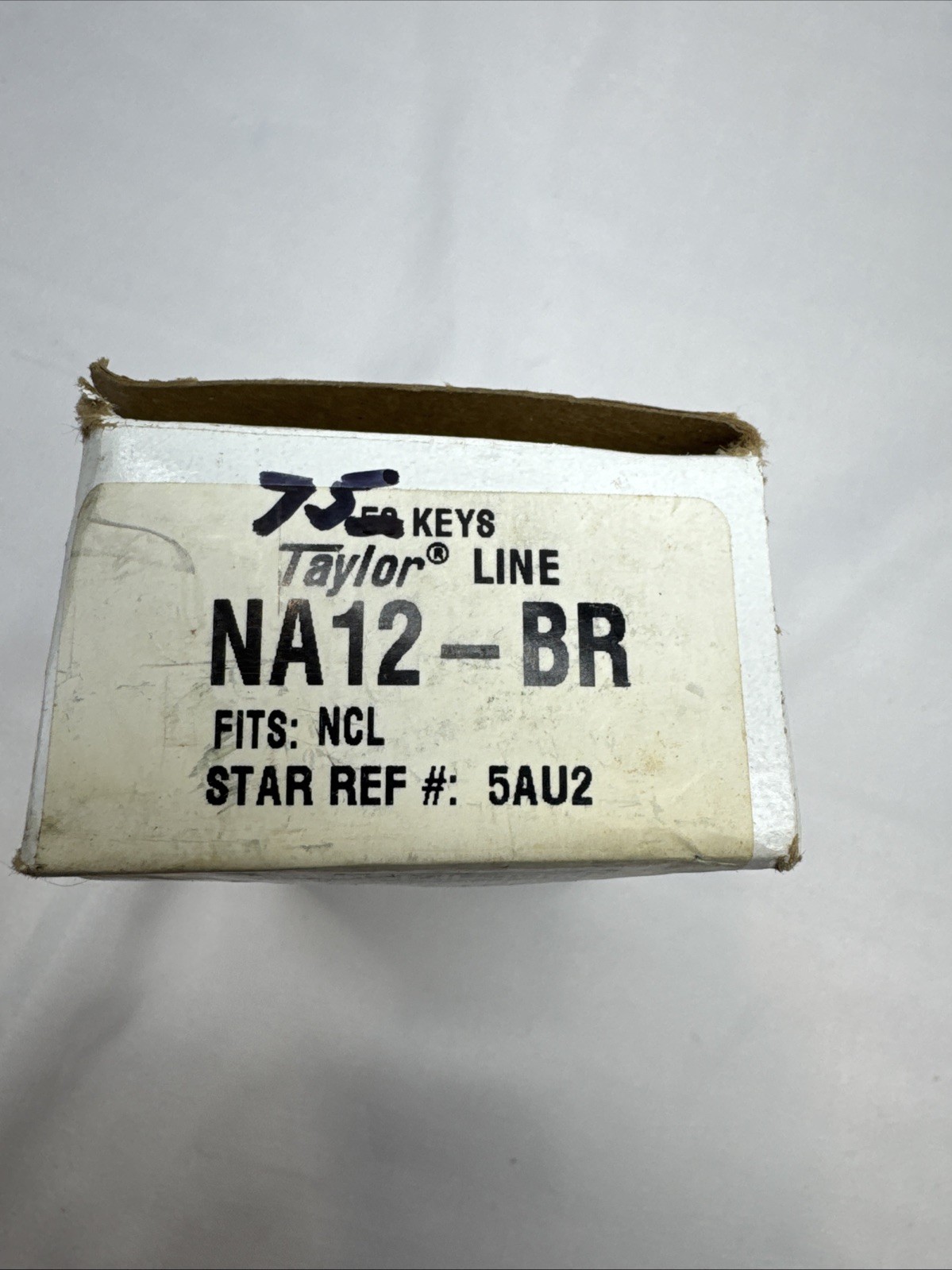 Taylor Line NA12-BR National Cabinet Blank Keys  75 Ct B3