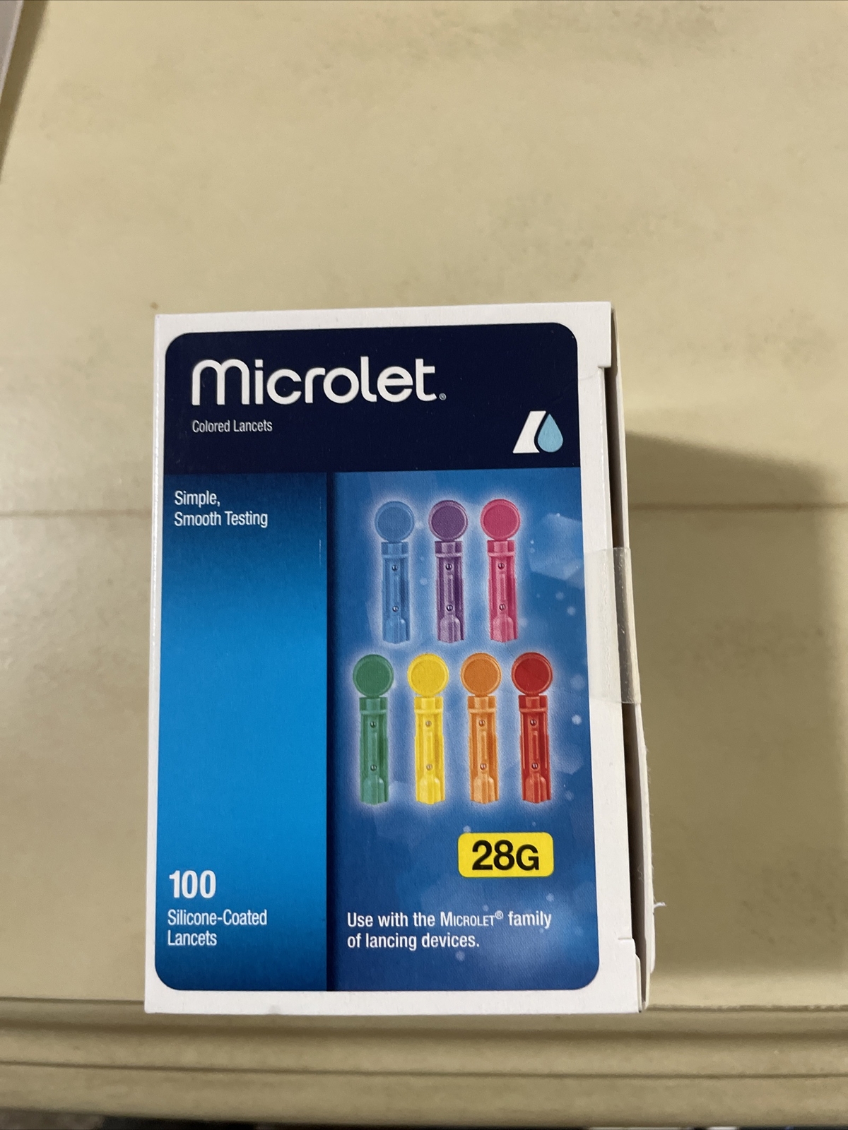 Microlet Colored Lancets Pack Of 100 Exp 7/2028