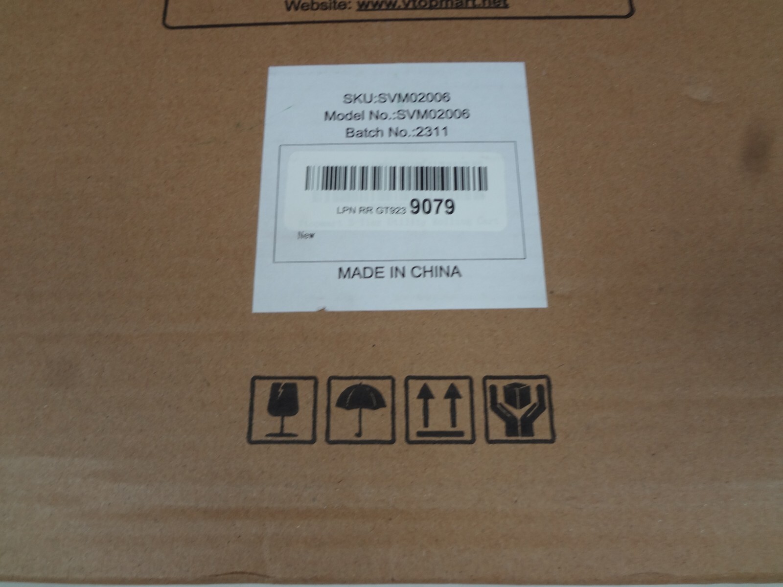 3-TIER UTILITY ROLLING CART - NEW IN BOX