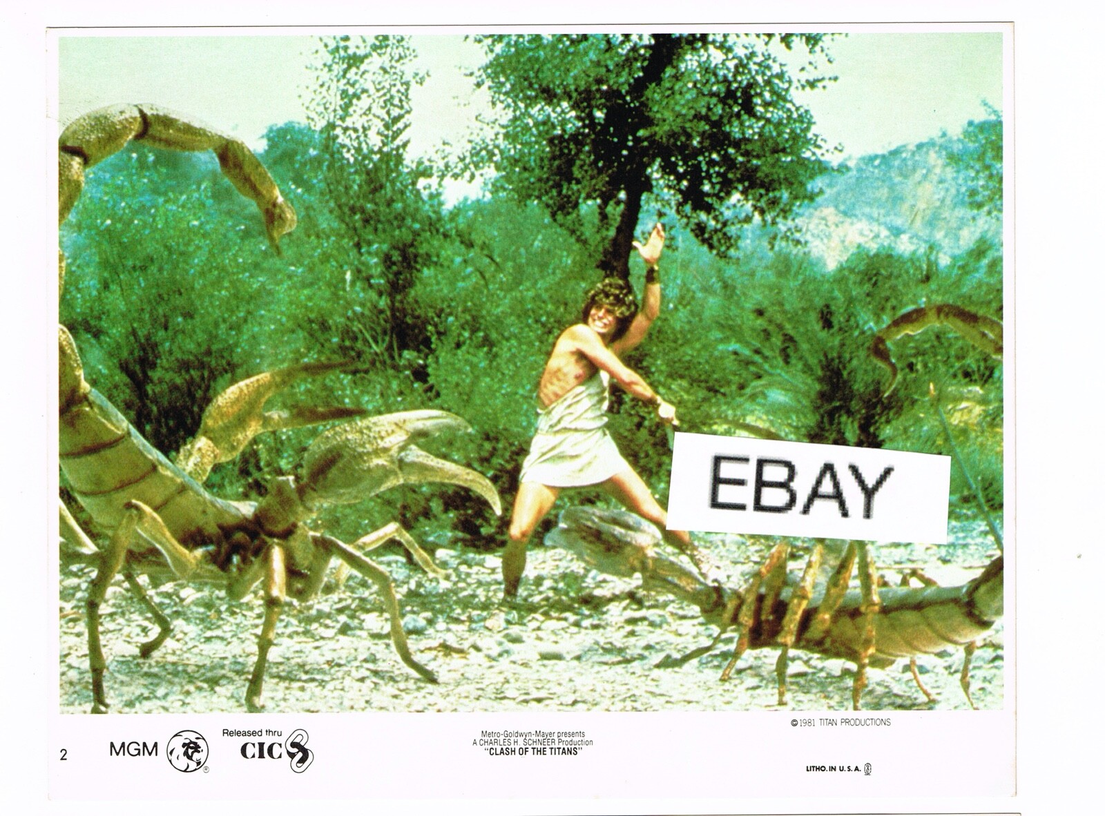 SALE: CLASH OF THE TITANS RAY HARRYHAUSEN ORIGINAL 8X10 MOVIE PHOTO #4 1981 SPFX