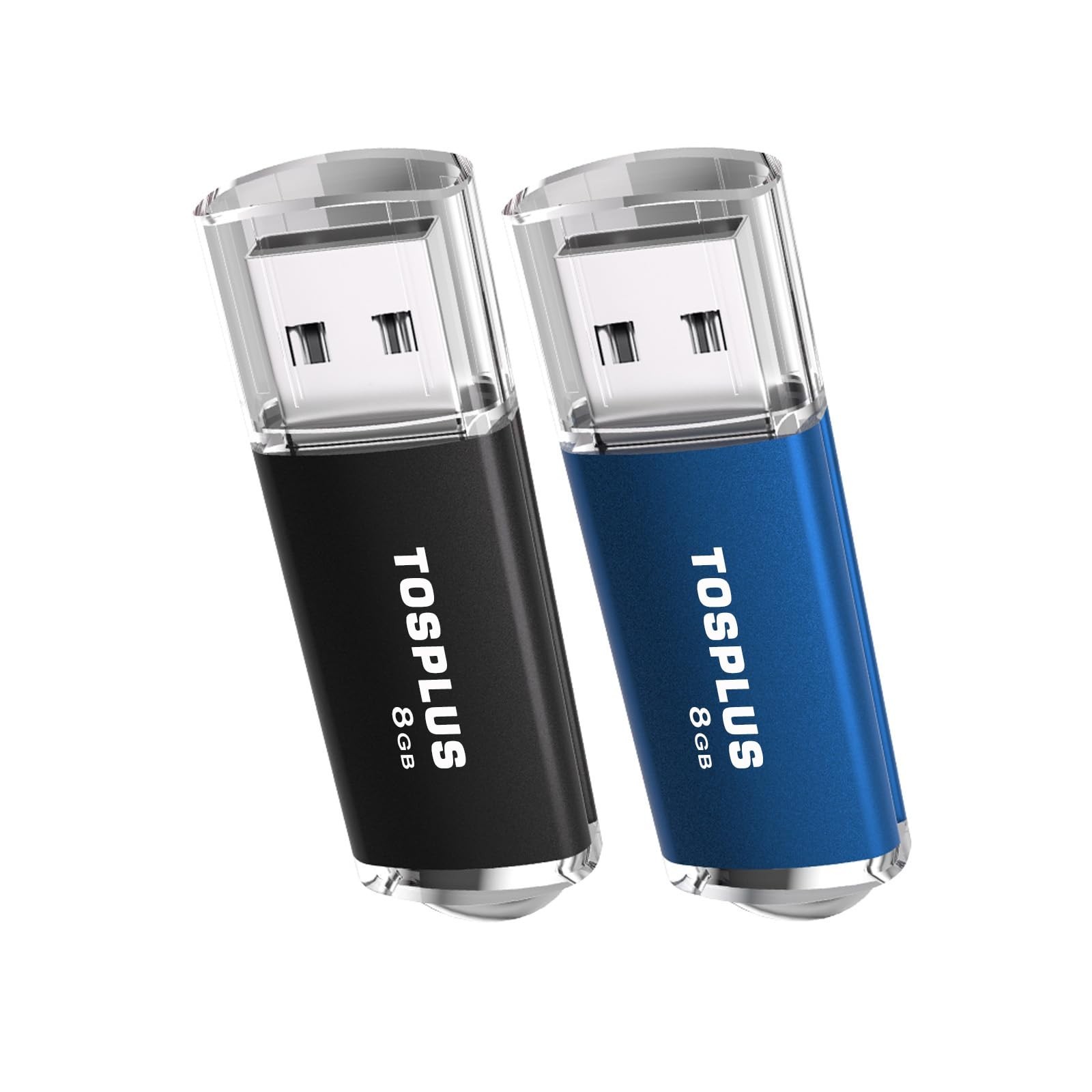 2Pack 8GB USB 2.0 Flash Drive 8GB Thumb Drive Memory Stick Jump Drive (Black/...