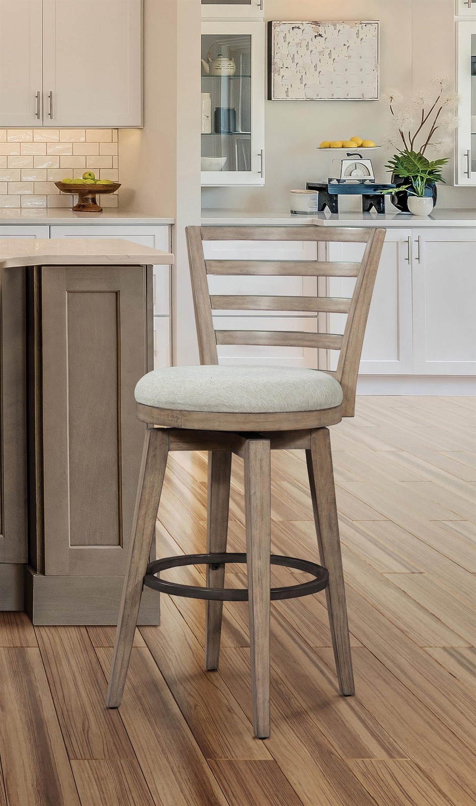 Meadowbrook Bar Height Swivel Stool - Brown