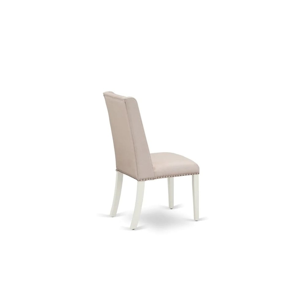 Dining Room Set Linen White, DLFL5-WHI-01