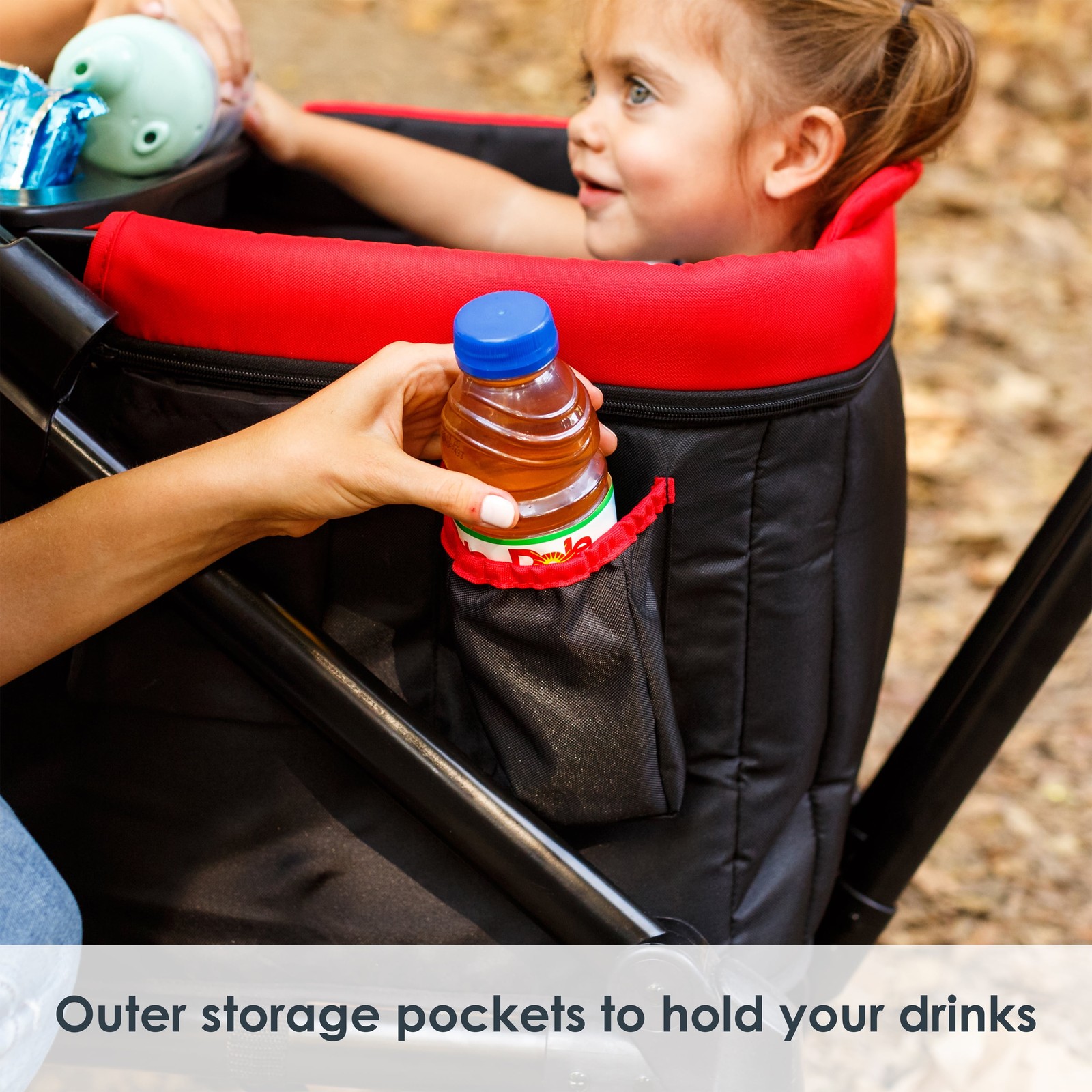 Tour 2-In-1 Stroller Wagon - Mars Red - Red