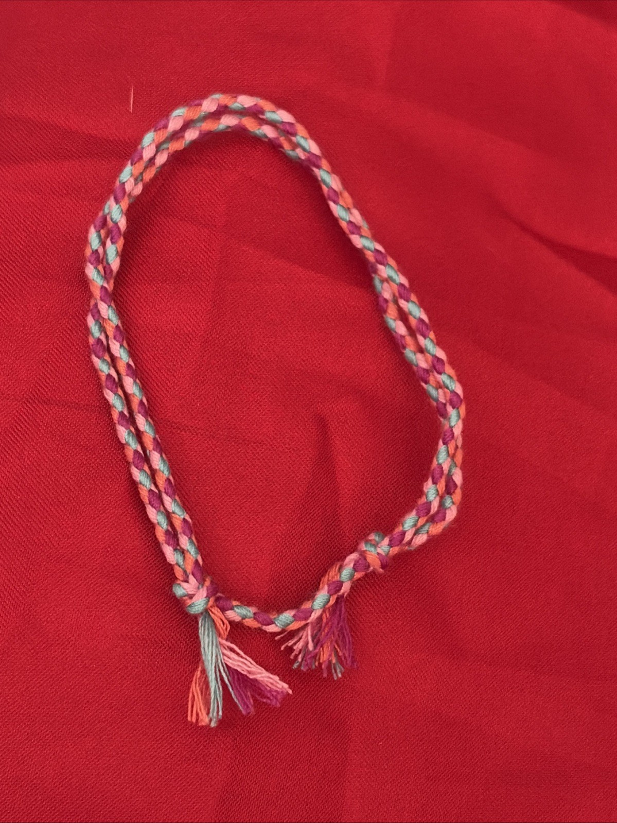 NEW BOHO BRAID THREAD FRIENDSHIP BRACELET KNOT AQUA PINK MAROON PEACH NIP ADJUST