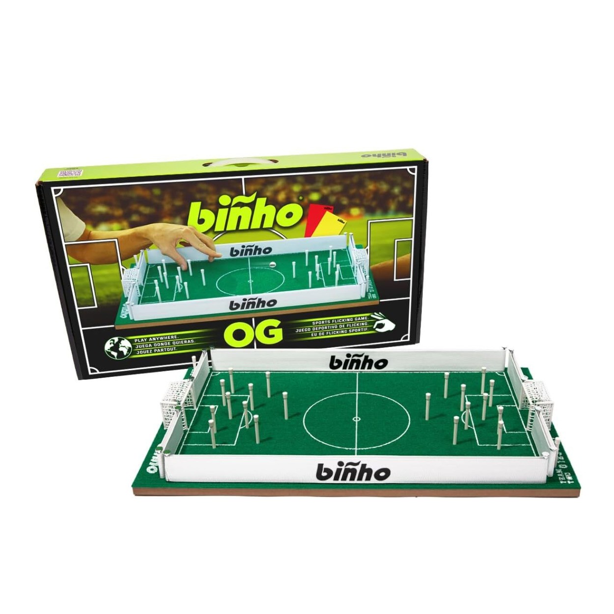 Binho Board OG Board Game 2-Player Finger Flicker Soccer Pinball Board Games