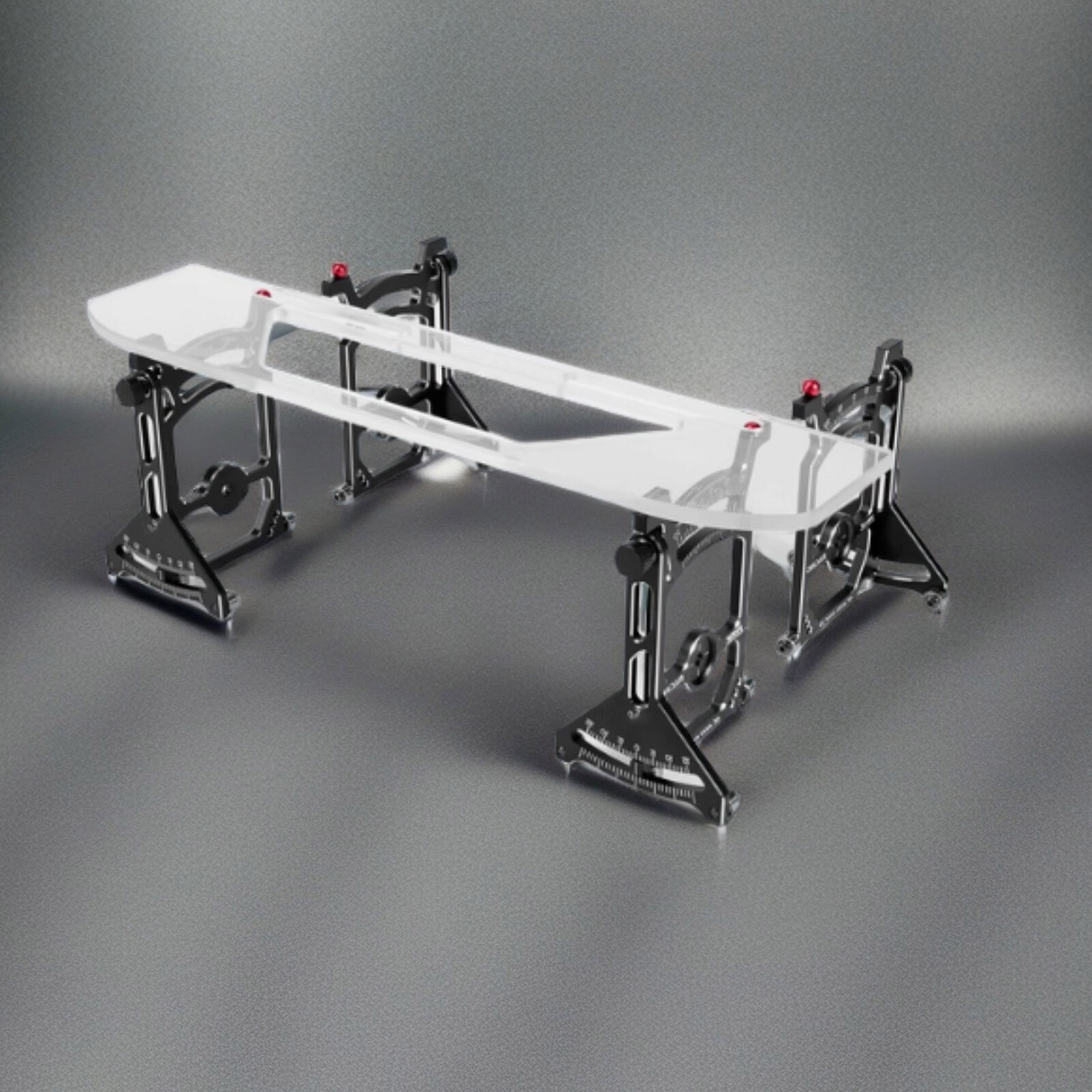 Chassis Setup System For 1/10 RC Car Camber Caster Toe Gauge w/Carry Baghm