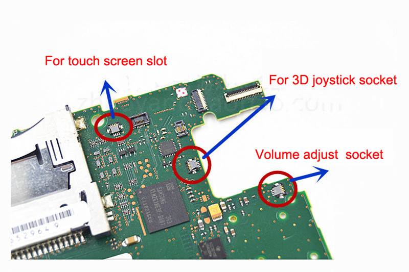 2 Pieces Touch Screen Connector Socket Replacement For Nintendo Wii U Gamepad