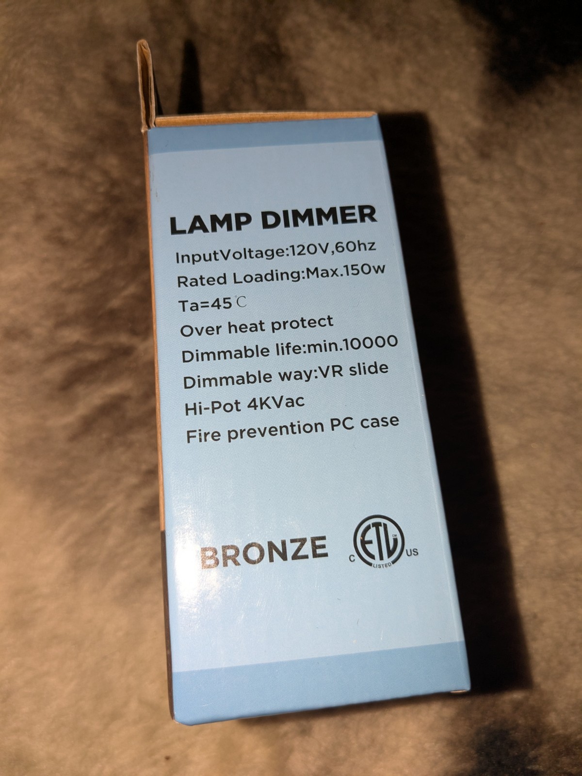 Tesler Lamp Dimmer 80P40 NEW In Box
