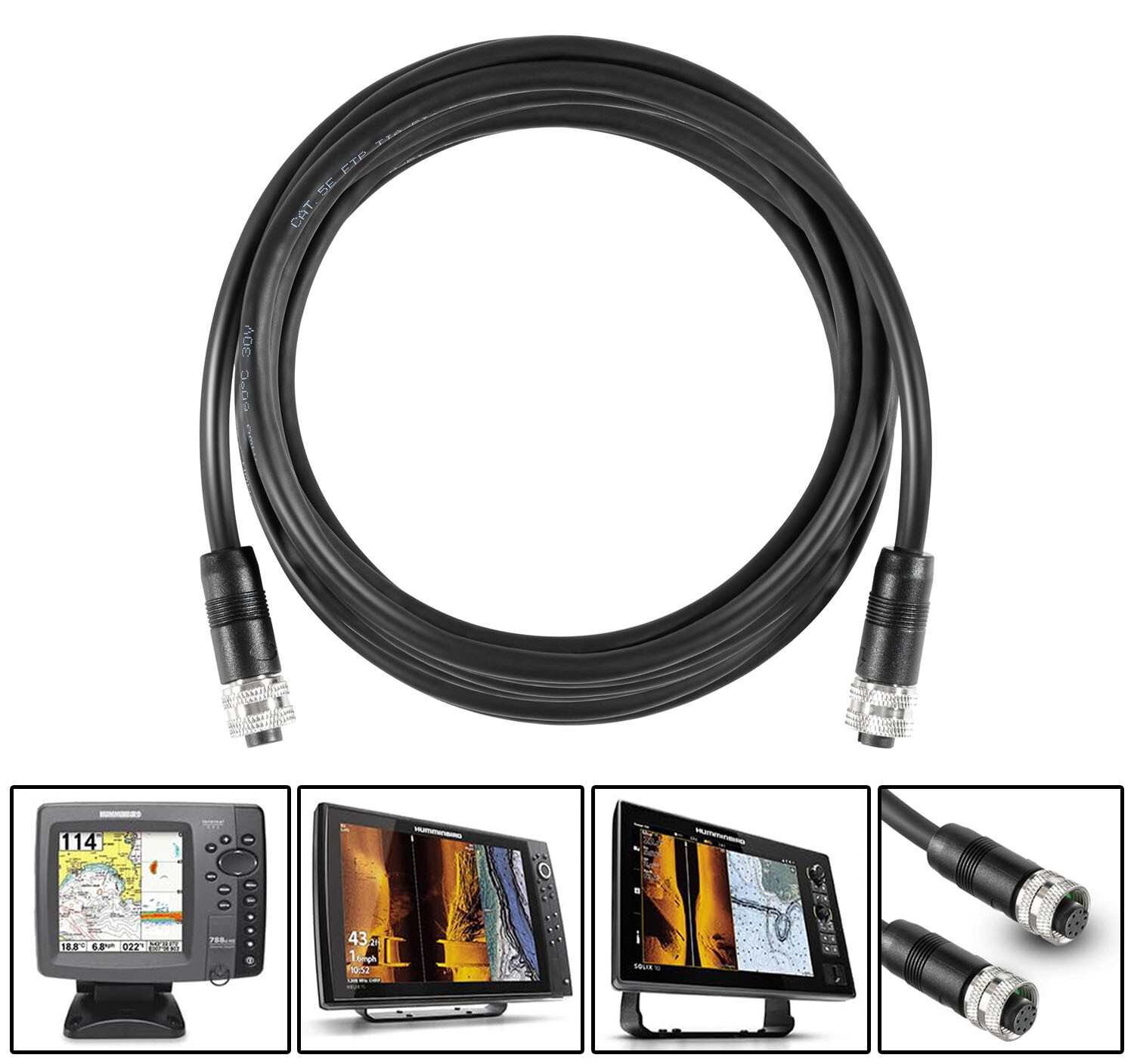 720073-5 AS EC 15E 15ft Ethernet Cable Fits Humminbird HELIX 15 12 10 9 8 Series