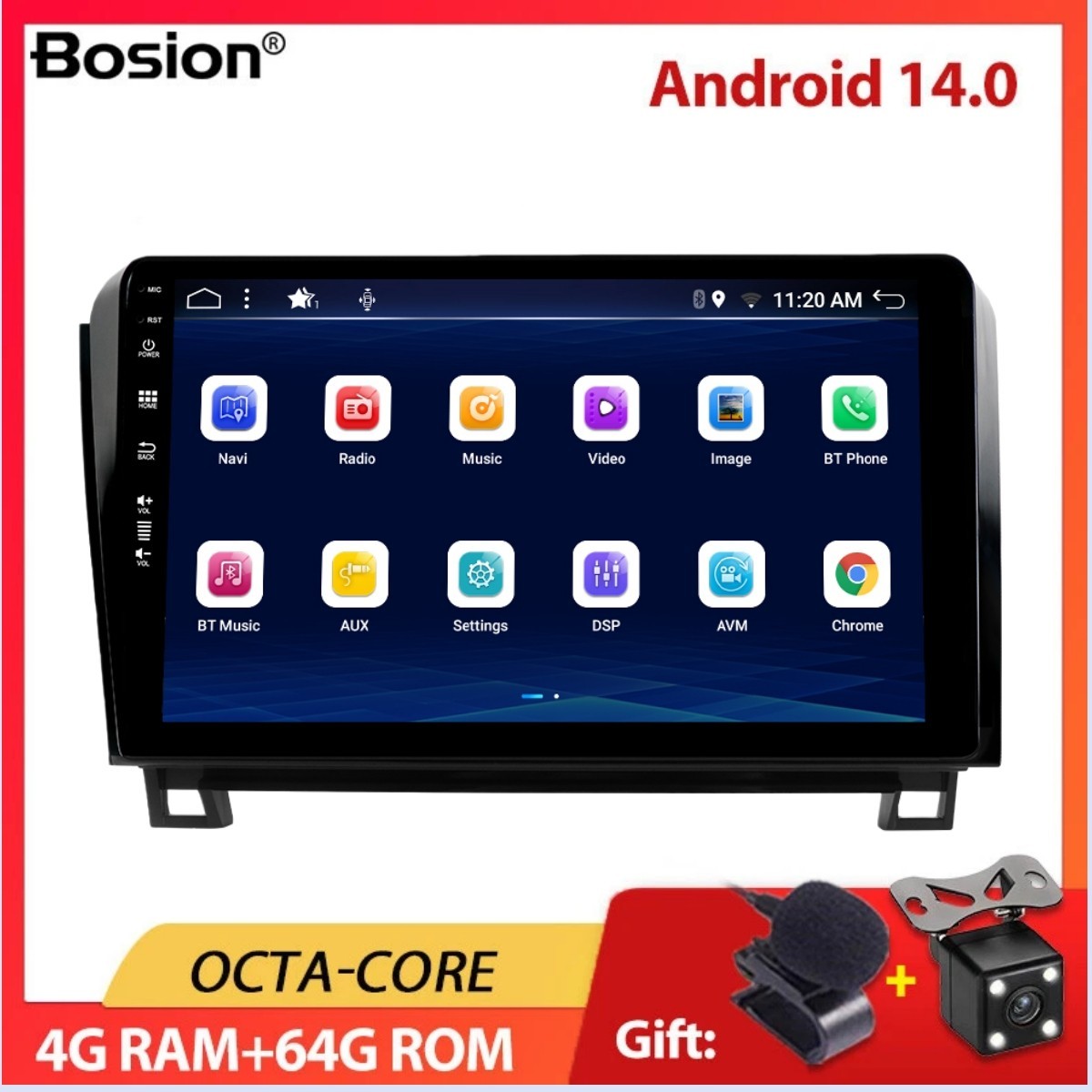 For Toyota Tundra 08-13 Sequoia 08-17 Car Radio Android 14 GPS NAVI USB CarPlay