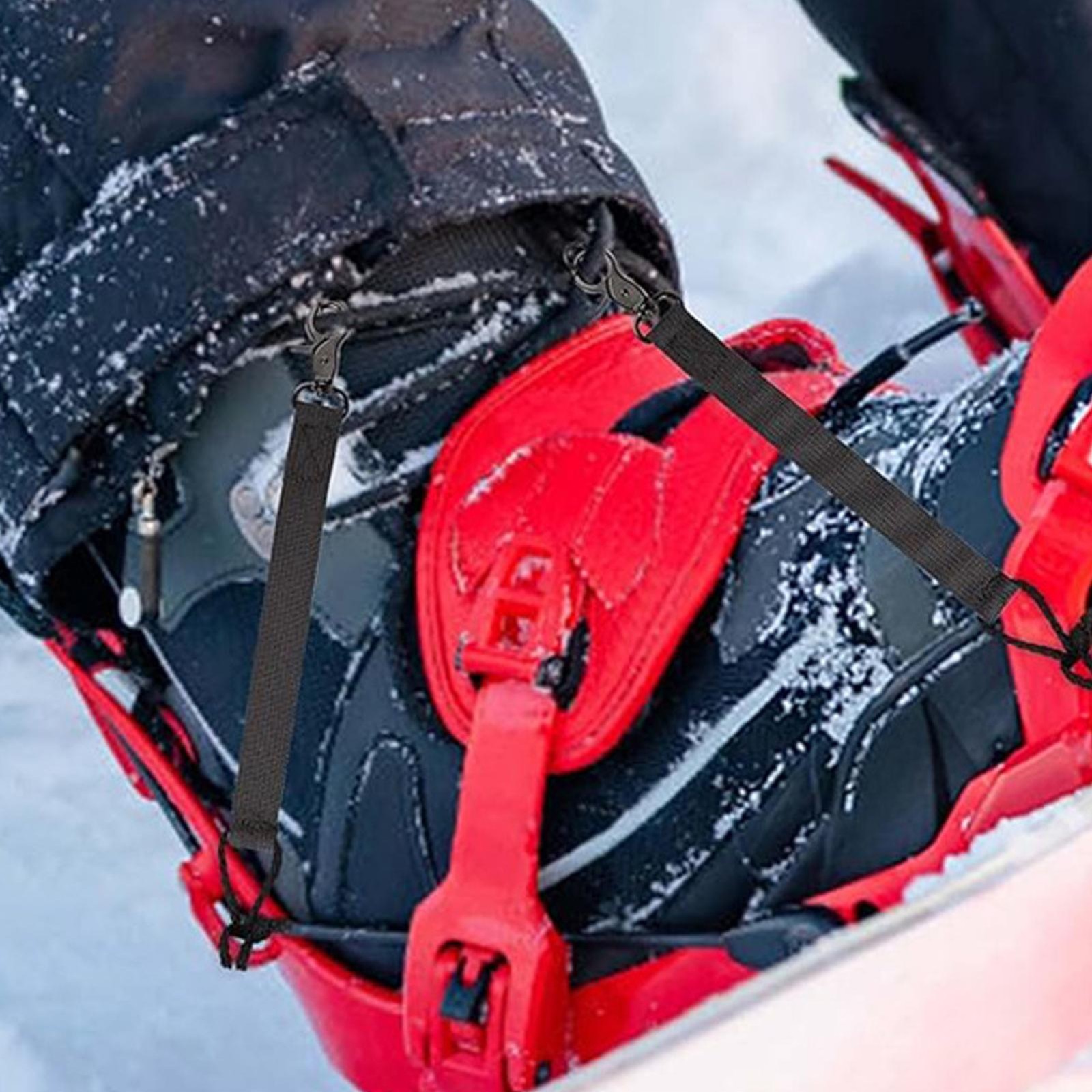 Snowboard Short Strap 2-Pieces Ski Safety Cord Replacement
