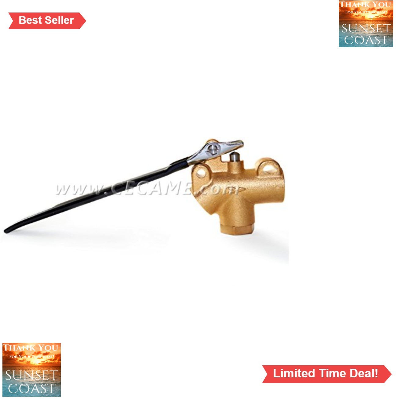 Carpet Cleaning Wand Angle Valve 1/4 Inch 1200 PSI Brass Soft Touch Squeeze