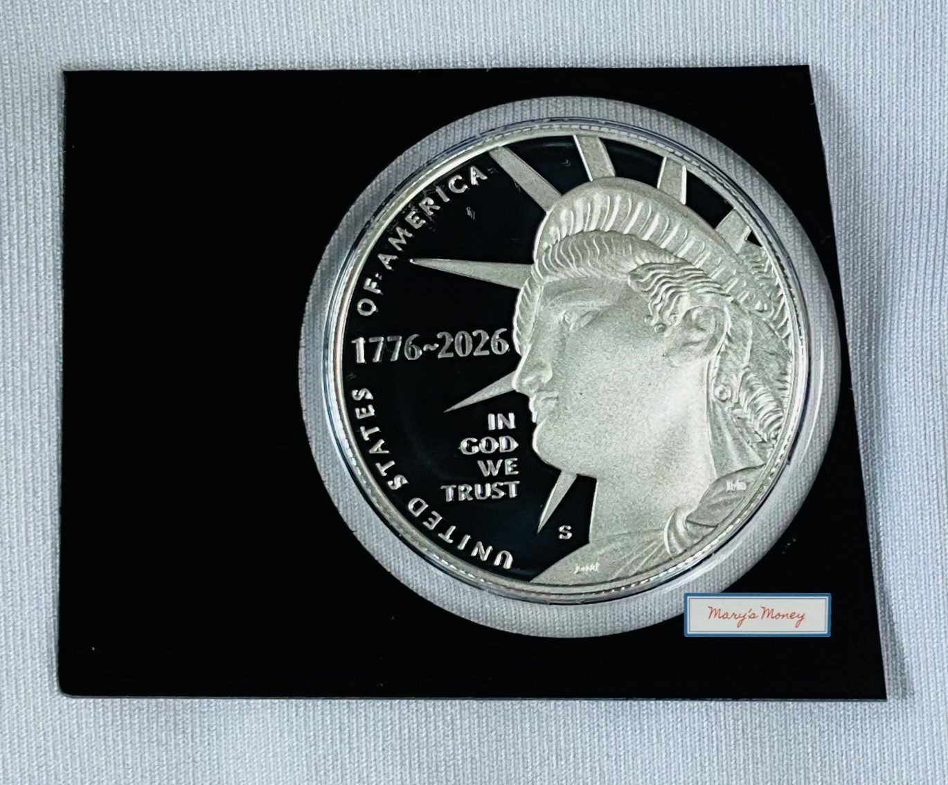 1776-2026 Enduring Liberty Proof SILVER Half Dollar in mint plastic Deep Cameo