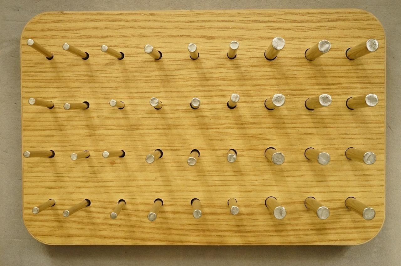 36 Hole Wood Pegboard Hand Dexterity Occupational Therapy Exercise Board