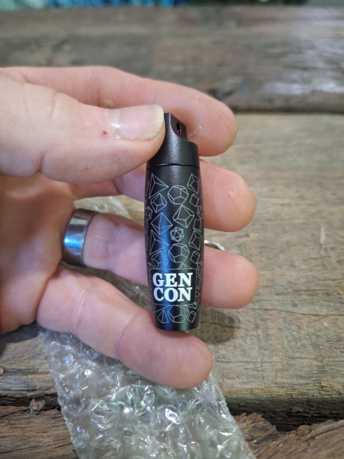 Gen Con Tiny 7pc Dice Set Keychain (unused)