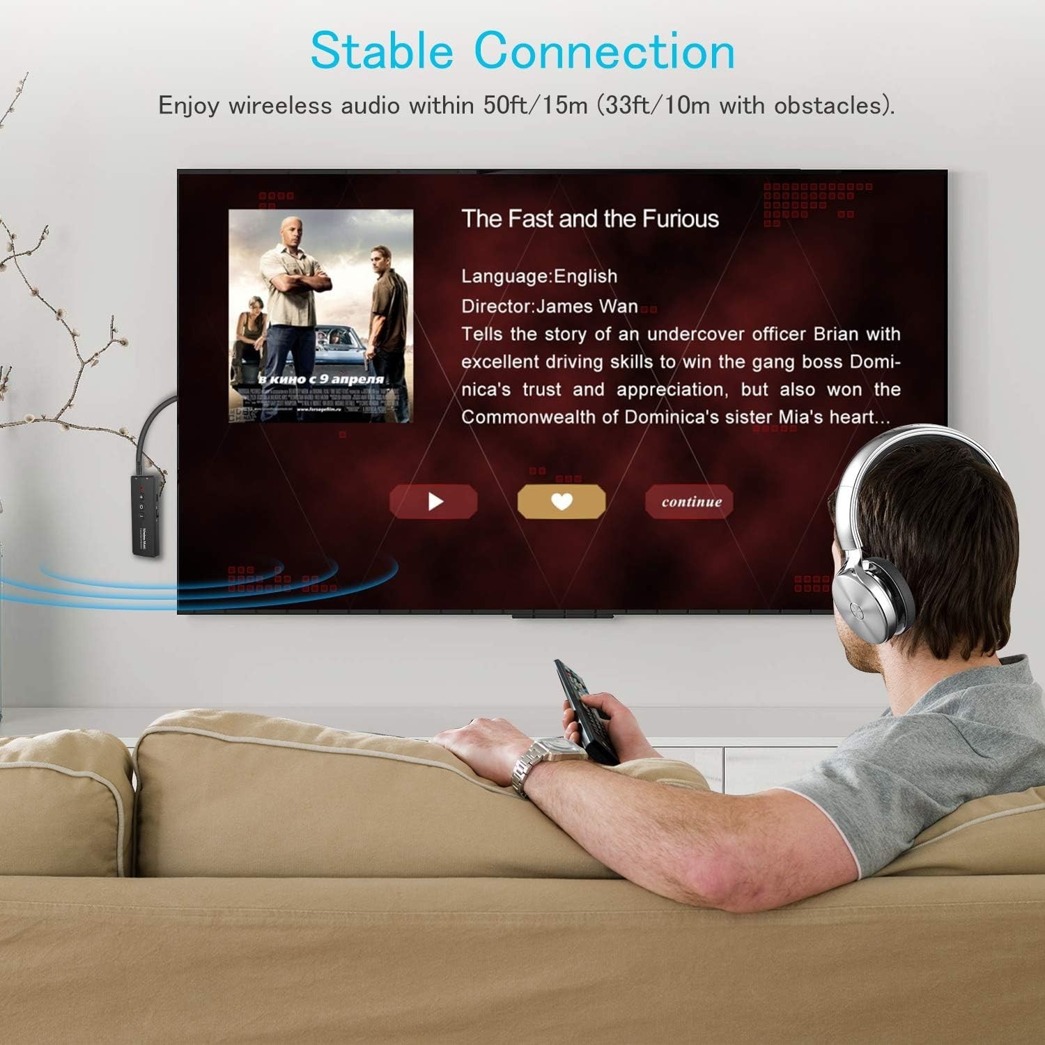 Compact Bluetooth 5.3 Wireless Adapter - 3-in-1 Solution for All Audio Devices