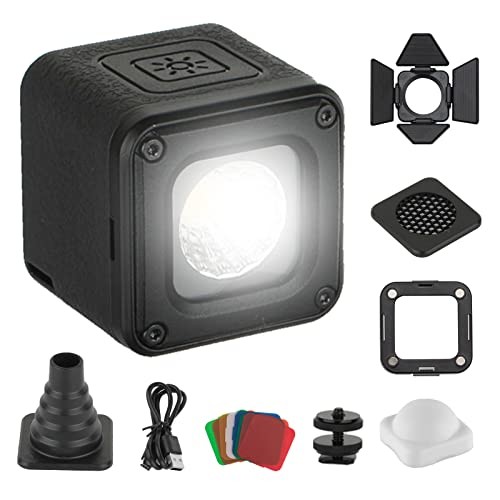 RM01 Mini LED Video Light Waterproof Portable Lighting Kit with 8 Color 1 Pack