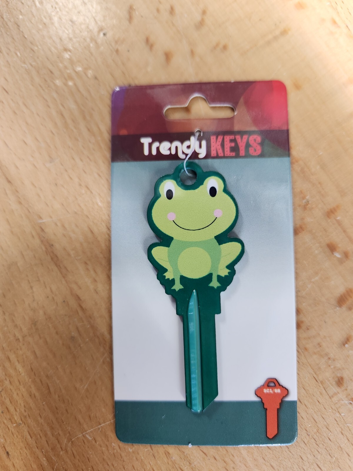 GREEN FROG SHAPED SCHLAGE SC1 KEYBLANK (DISCONTINUED) - READ DETAILS BELOW