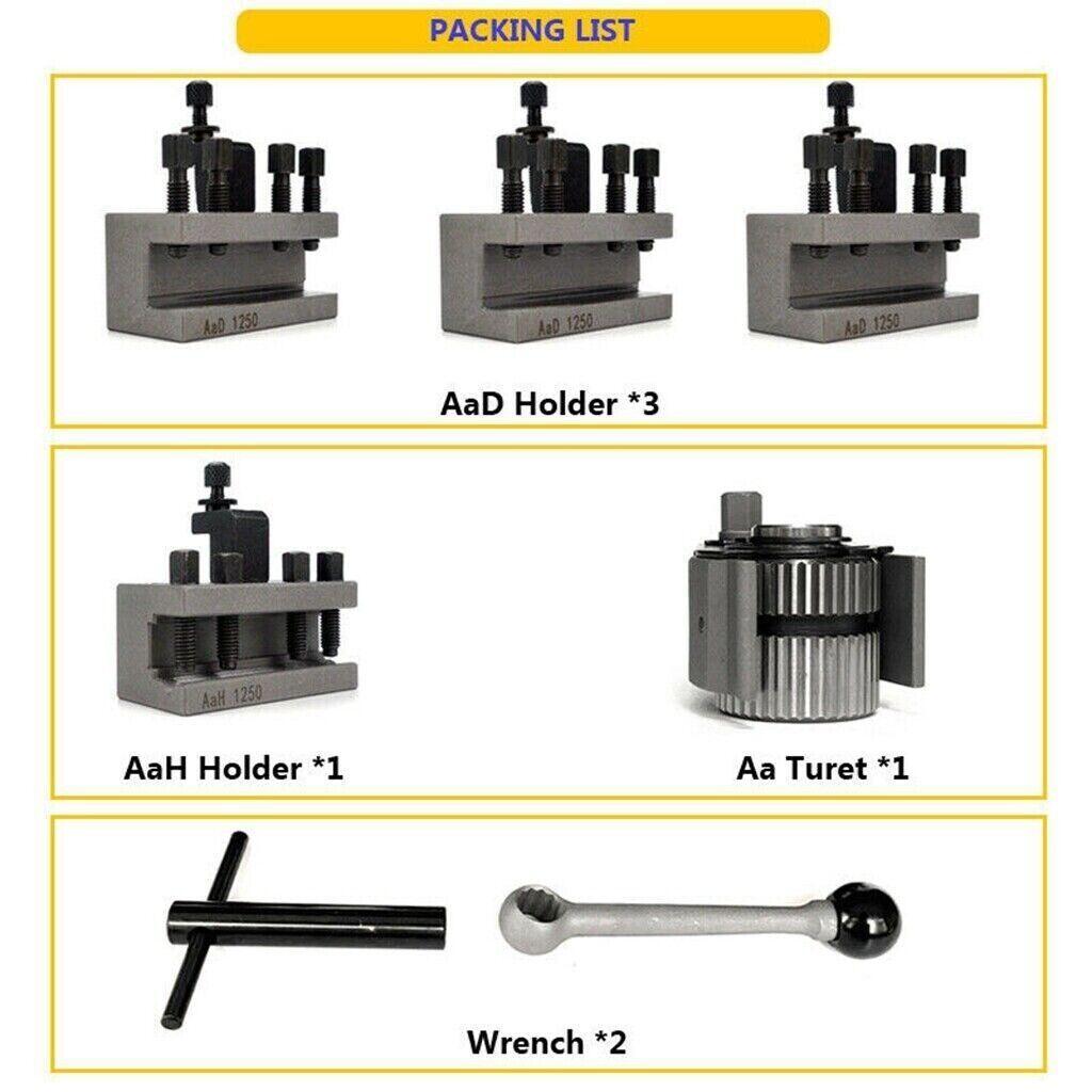Size Aa Quick Change Tool Post Holder for Mini Lathe Multifix Lathe Tool Post