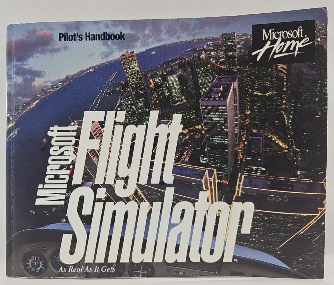Microsoft Flight Simulator 5.1 (PC, 1995) Pilots HandBook Vintage (book only)