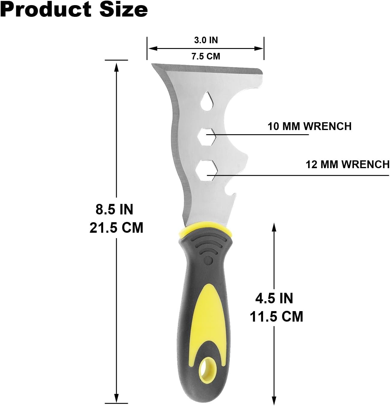 12-In-1 Paint Scraper Tool,Multi-Use Tough Scraper,Paint Scrapers for Wood,Putty