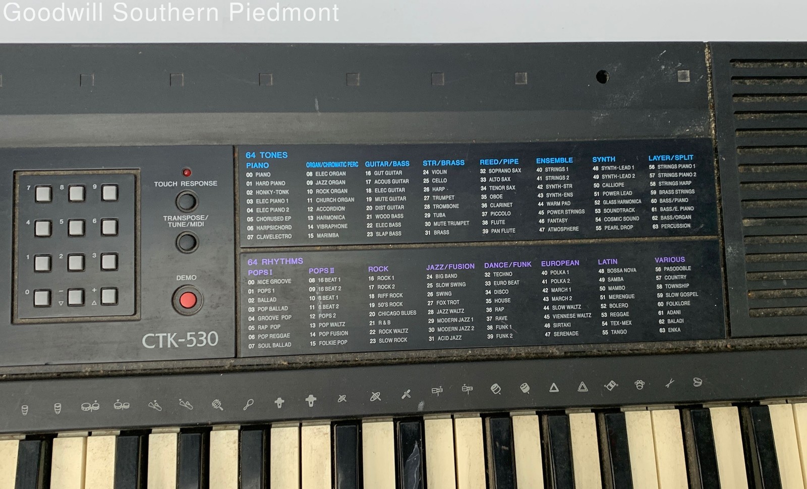 Casio CTK-530 61-Key Electronic Keyboard - Tested