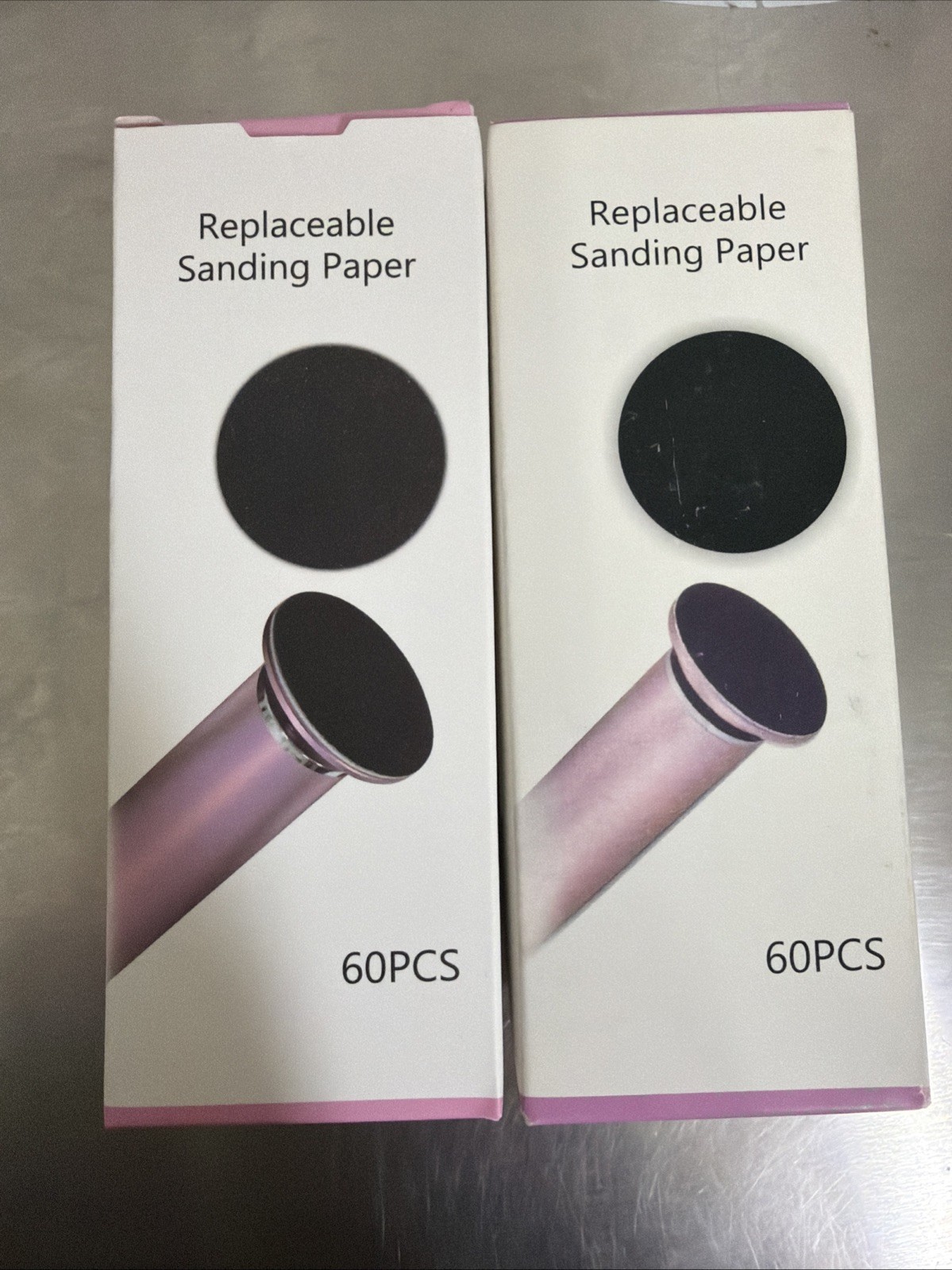 Replaceable Sandpaper for Electric Foot File: 60 Pcs/Per Box 2 Box Set 120 Total