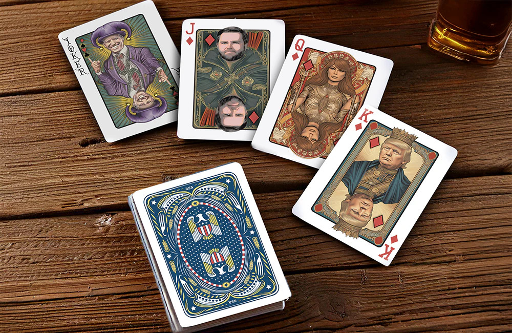 Trump Poker Playing Cards – MAGA 2024 Deck – Political Gag Gift or Collectible