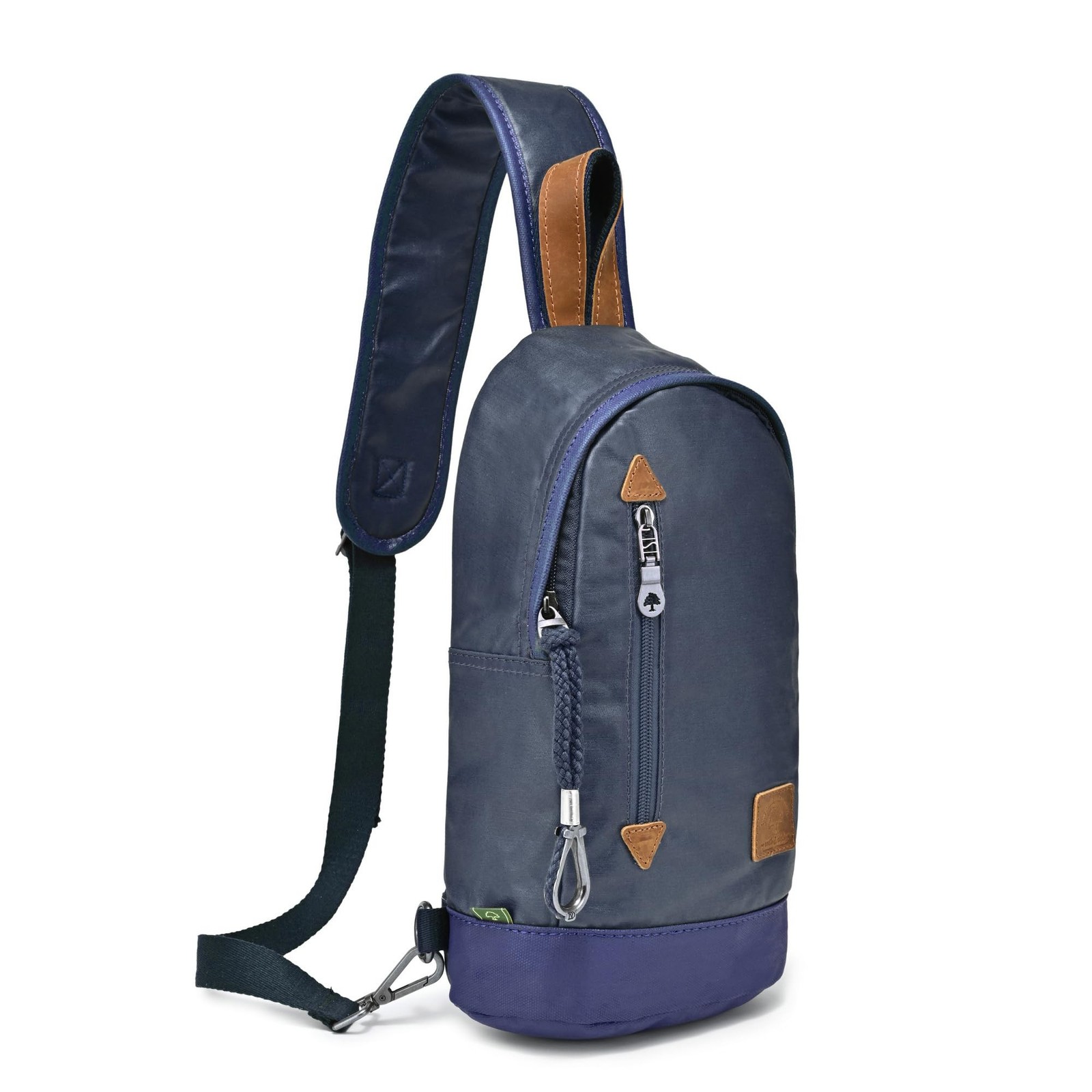 TSD Brand Urban Light Sling Bag | Coated Cotton Canvas, Genuine Leather Accen...