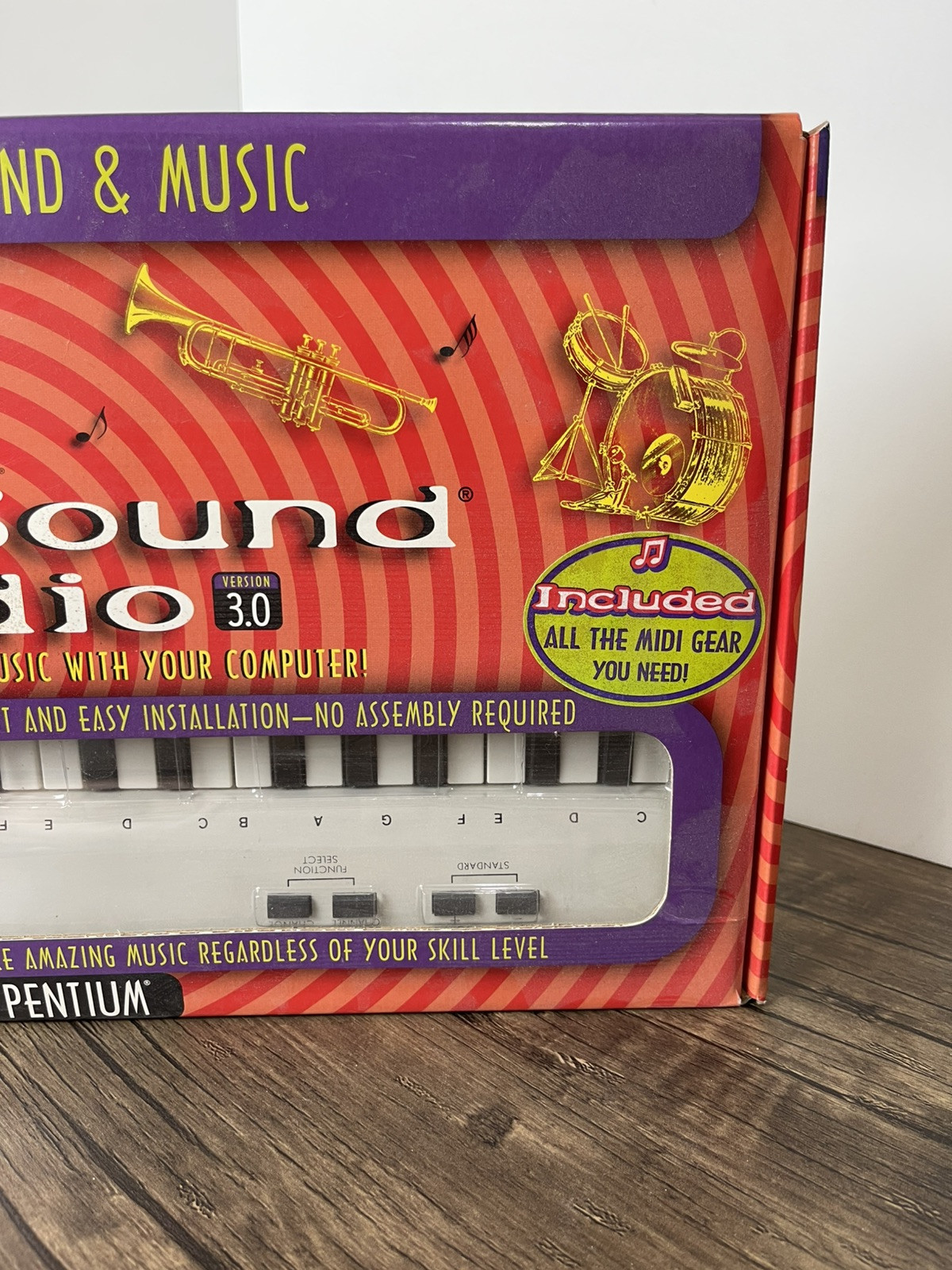 CyberSound Studio Music Maker 3.0 Midi Keyboard System - New Open Box