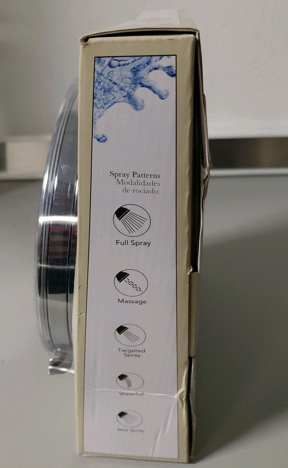 Allen + Roth Nottingham Chrome 8in Waterfall Round Showerhead