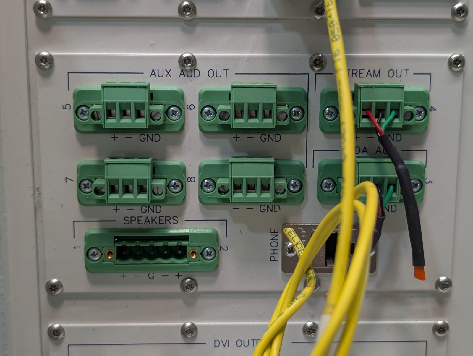 Custom Patch Panel Routing Junction from a Karl Storz OR1 Medical Operating Room
