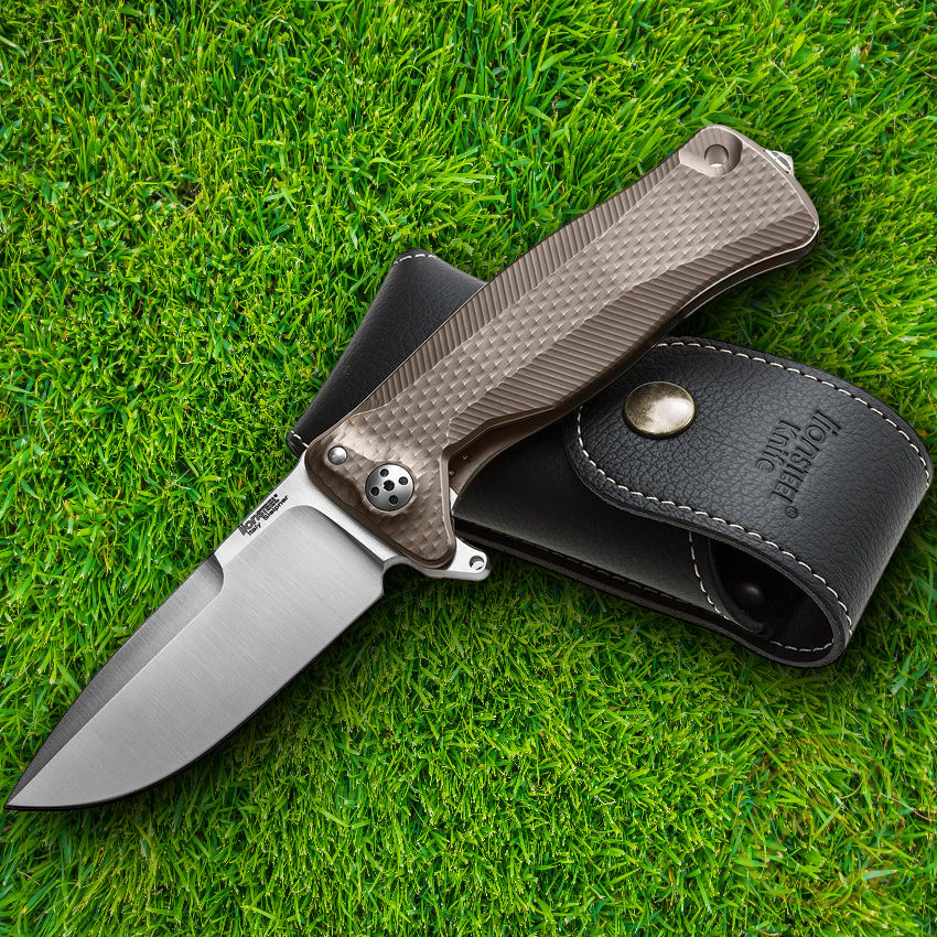 LionSTEEL SR11 Folding Knife 3.75" Sleipner Tool Steel Blade Titanium Handle