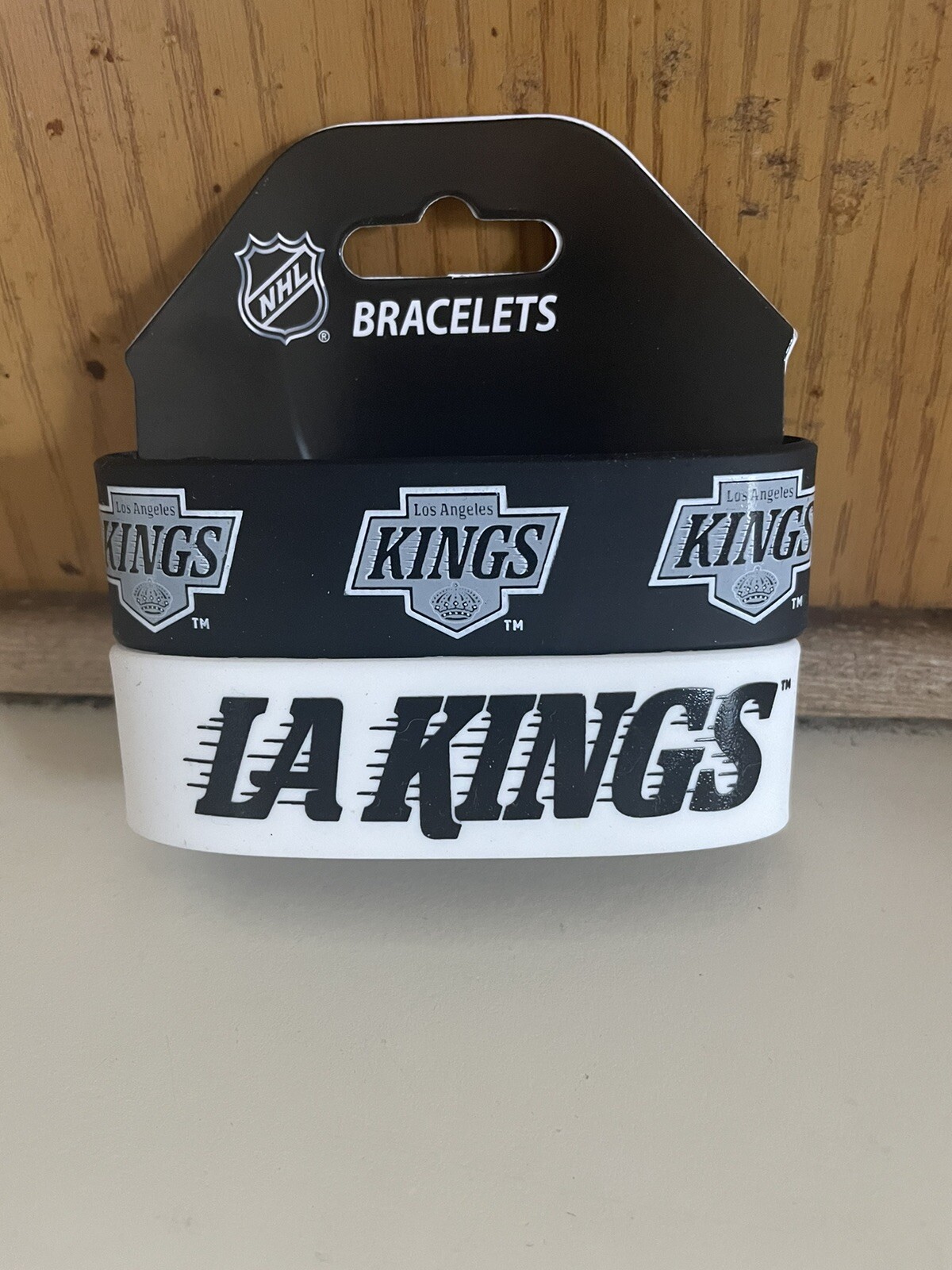Los Angeles Kings Rubber Bracelet unisex NEW LOGO  GO KINGS GO