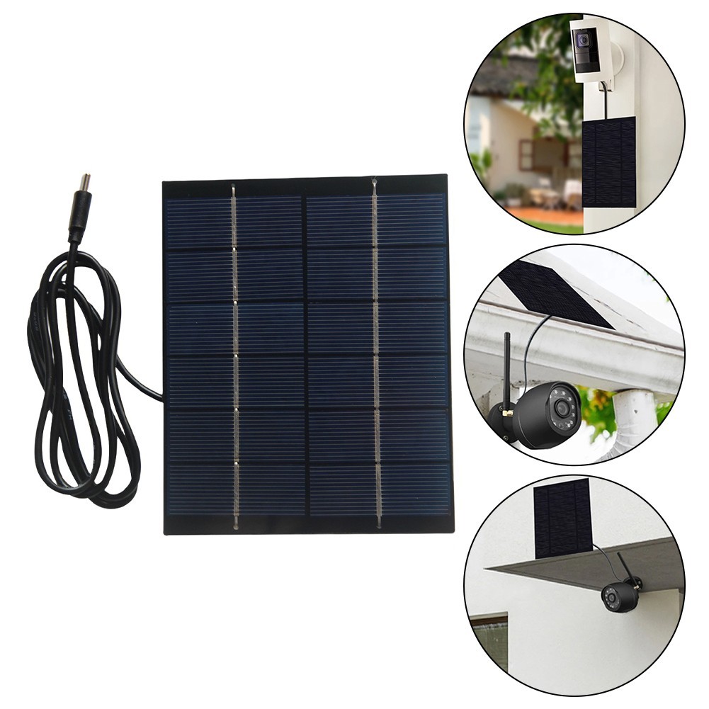 Polycrystalline 2W 6V Solar Panel Charger with For Type C Output and 1M Cable