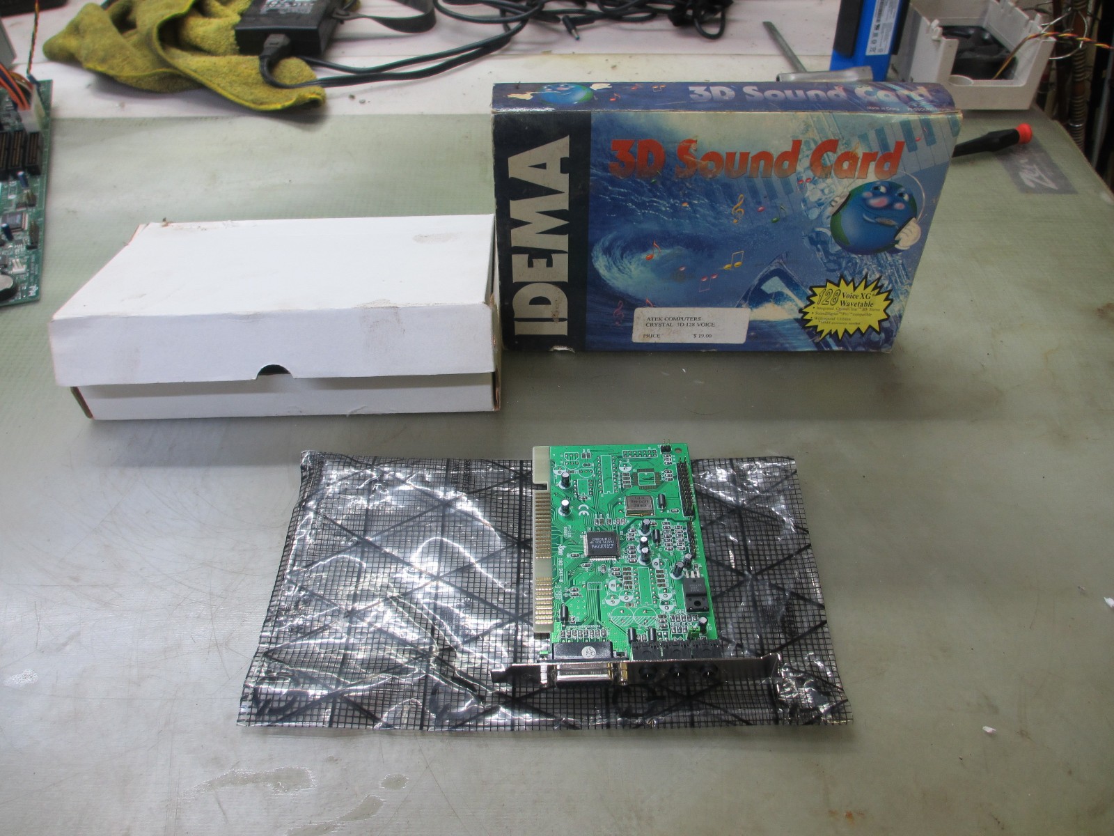 vintage crystal 3d 128 asi voice computer sound card