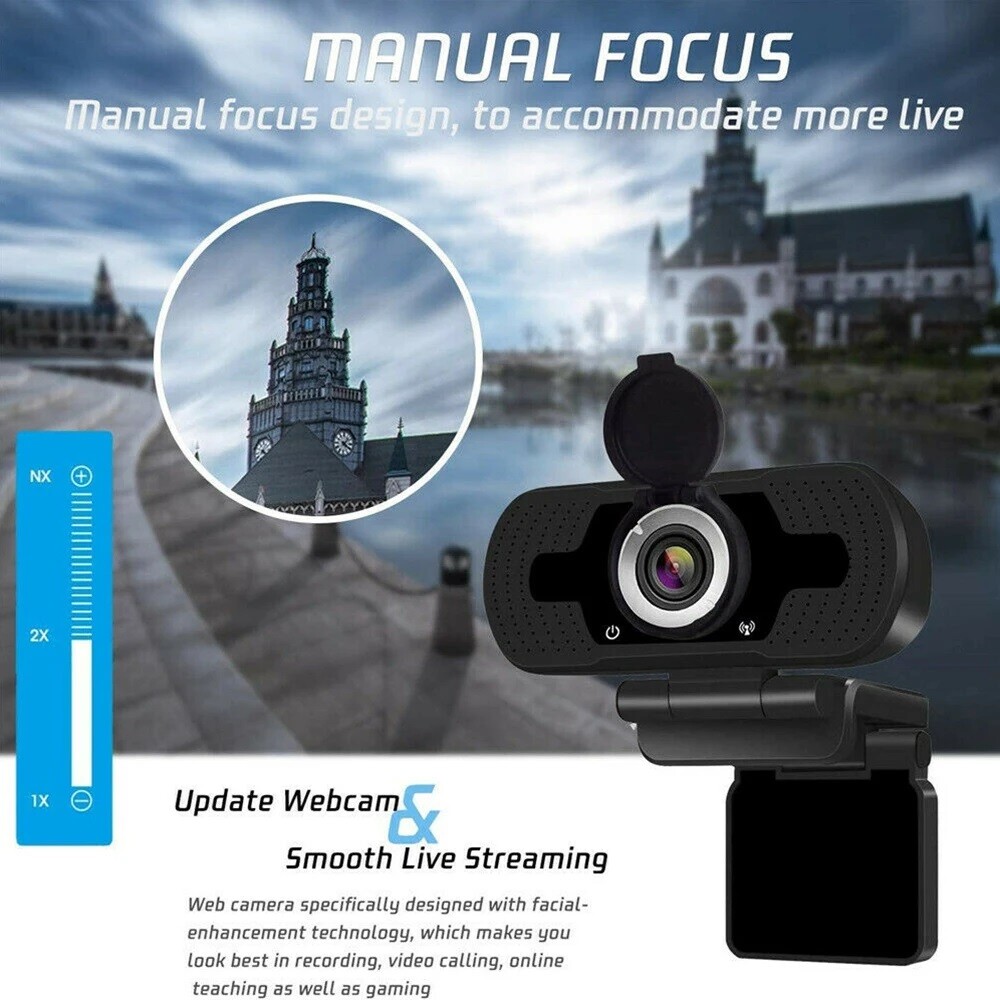 1080P Webcam Video Game Working Streaming Microphone Web Camera For PC Computer