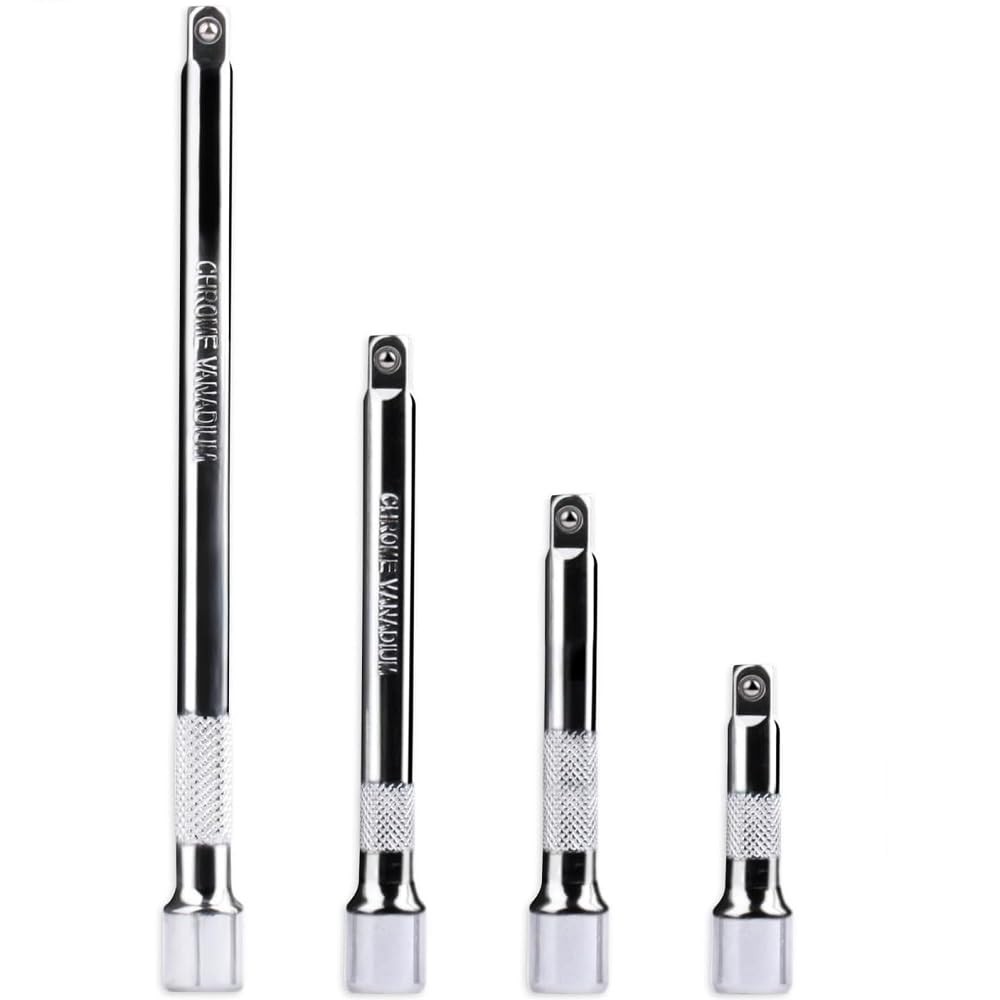 4 Pieces Socket Spanner, 1/4 Inch Drive 50 mm 75 mm 100 mm 150 mm Tilt Extens...