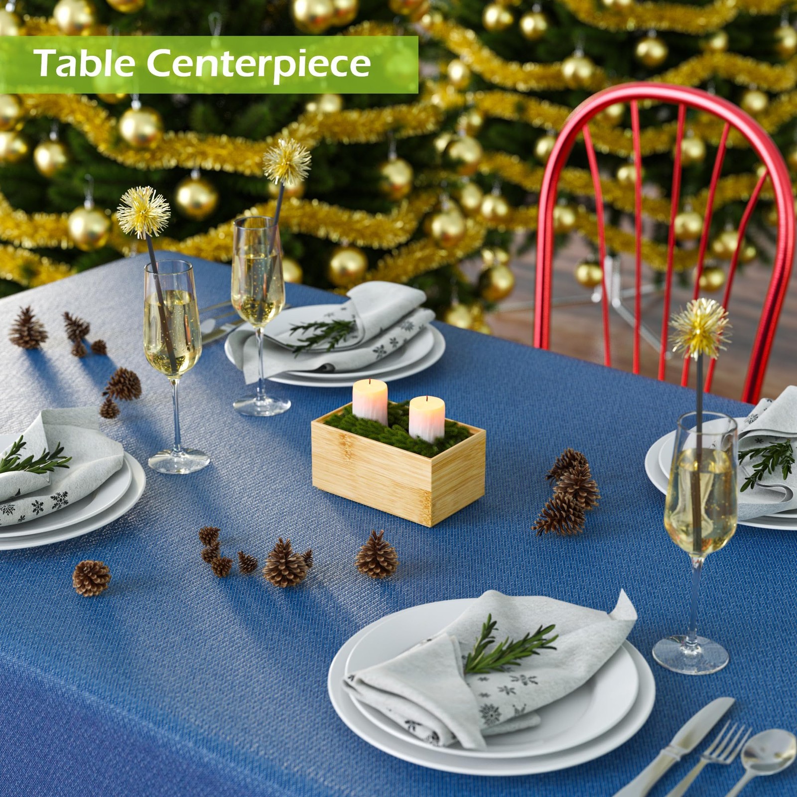 Greatseas Bathroom Drawer Organizer Trays, Bamboo Silverware 8 PCS,