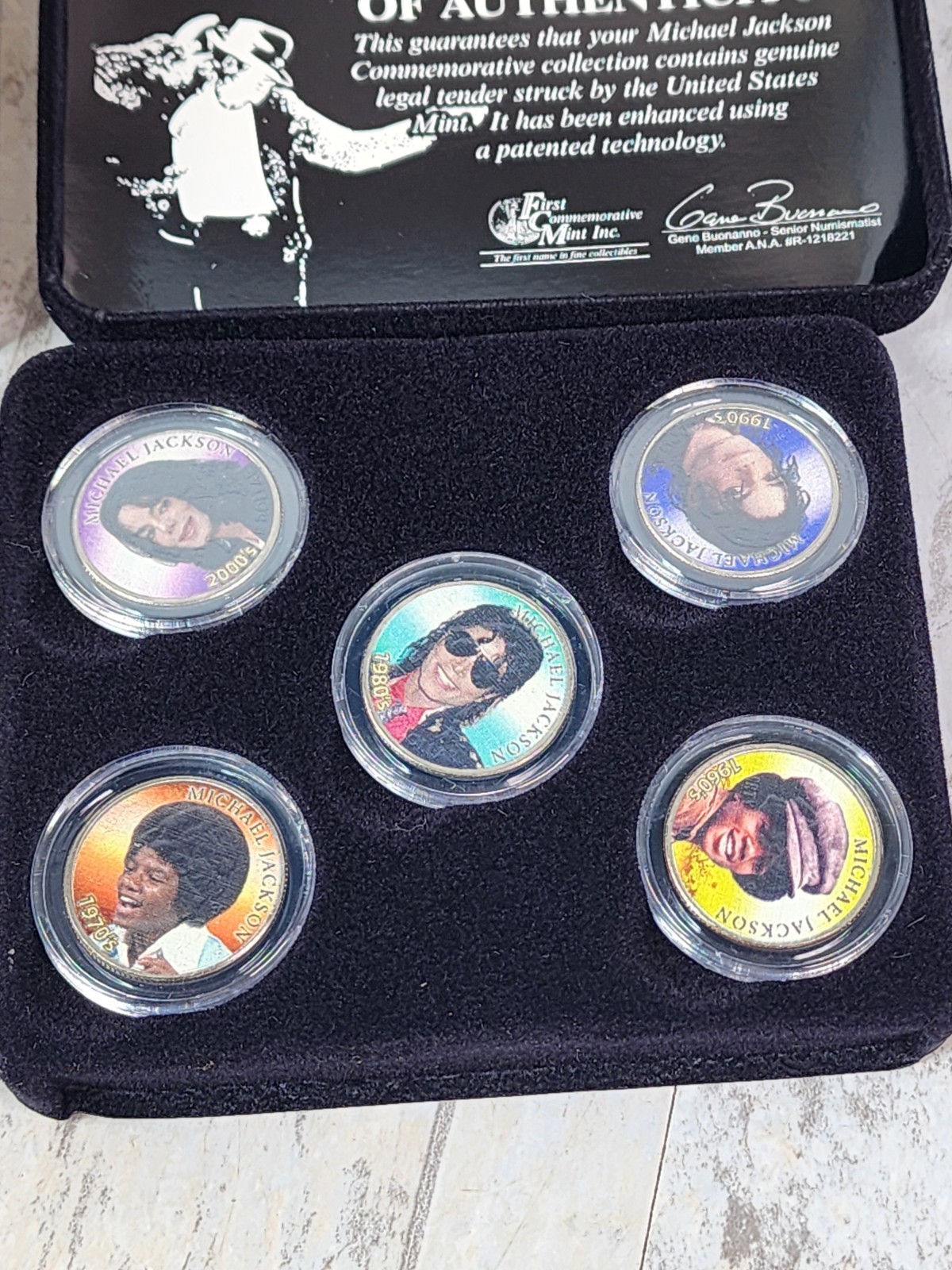 Michael Jackson Decades Coin Collection 1958-2009 (5 coins)