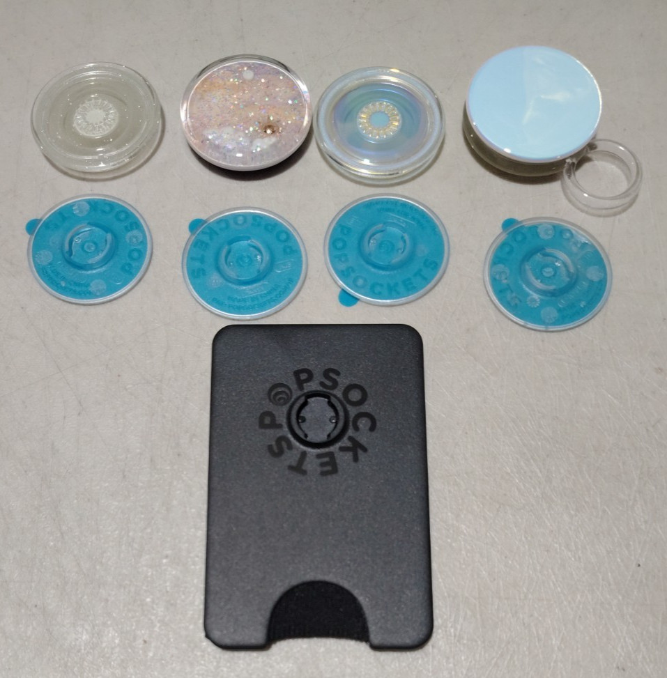 4x PopSockets PopGrip Phone Grip & Stand adapter Ring wallet multi