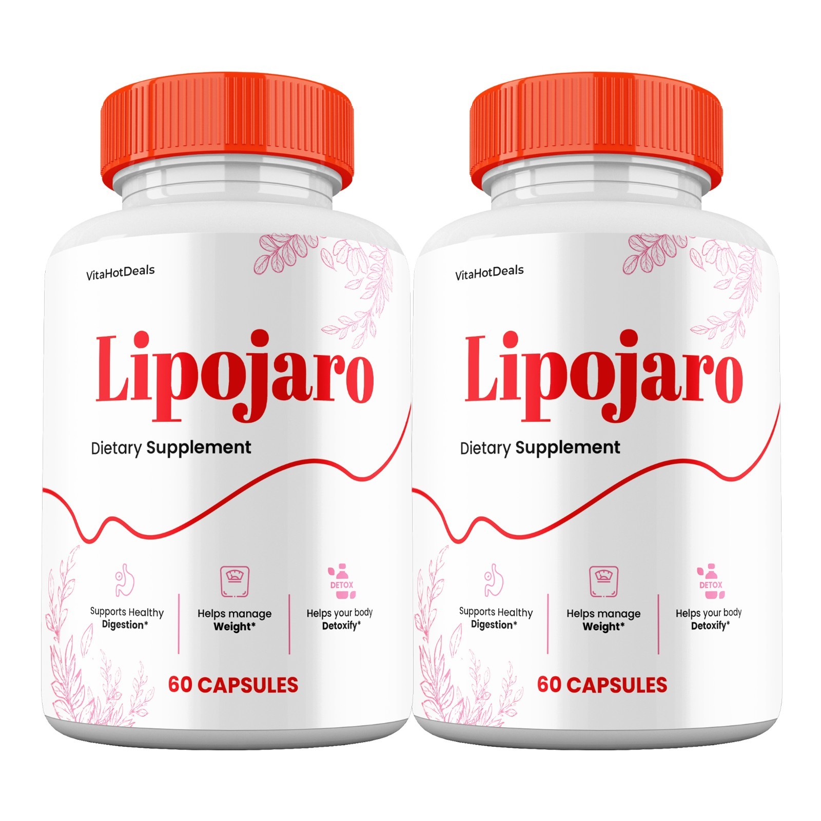 LipoJaro Capsules, Max Strength Supplement, Lipo Jaro Advanced Formula (2 Pack)