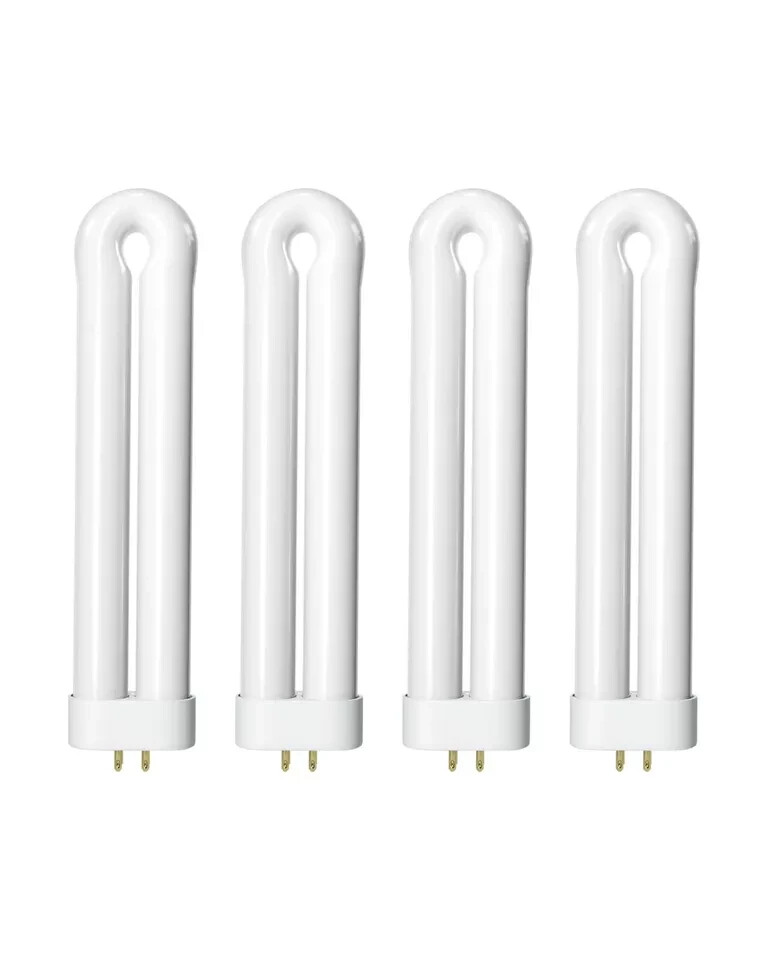 4-Pack Replacement Bulbs for 15W Bug Zapper,15W-BL U Shaped Twin Tube with 4-Pin