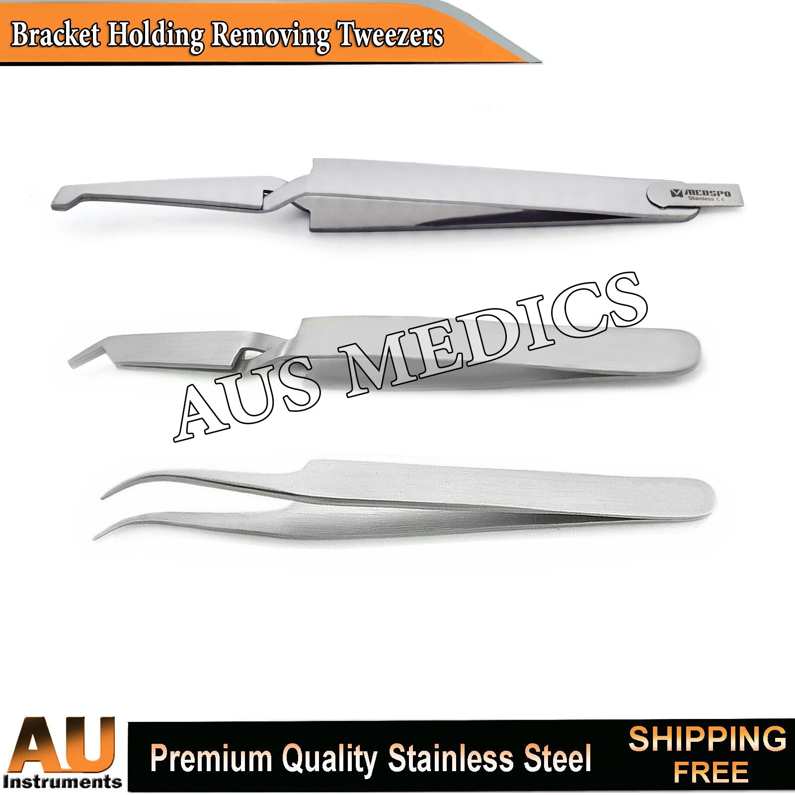 Orthodontic Bracket Placer Bracket Self Holder Tweezers Removing Reverse Action