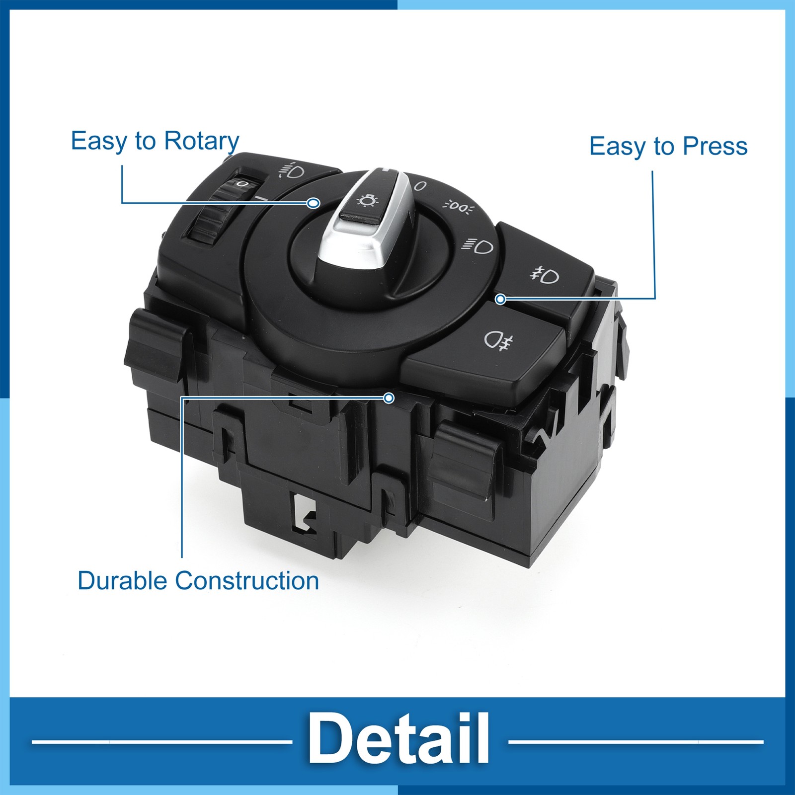 Headlight Switch No.61319169405 Fog Light Control Switch for BMW 128i